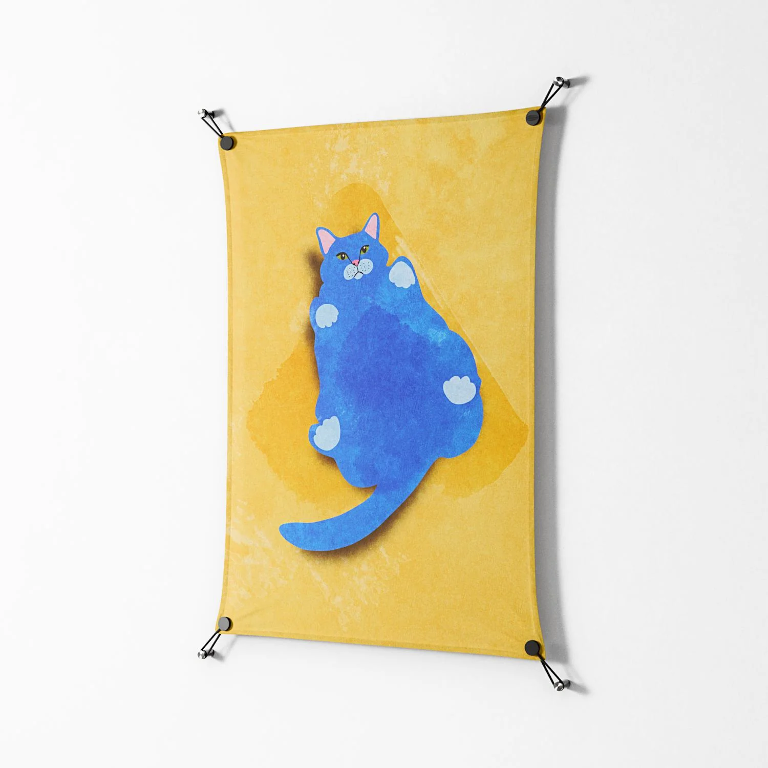 Fat Cat - Work On Wall - Raissa Oltmanns - Black - 70 x 100 cm - Image 2
