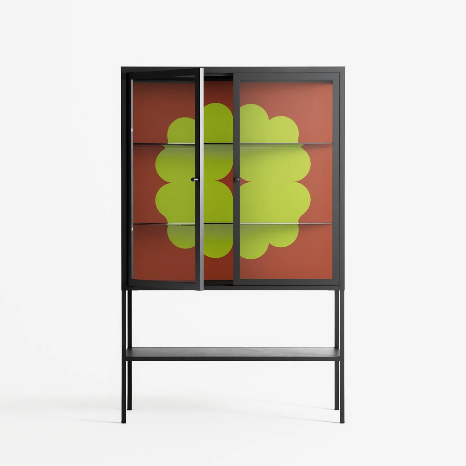 Fernis - Loft Cabinet - Linus Lohoff - Antracite - Clear glass - Image 2