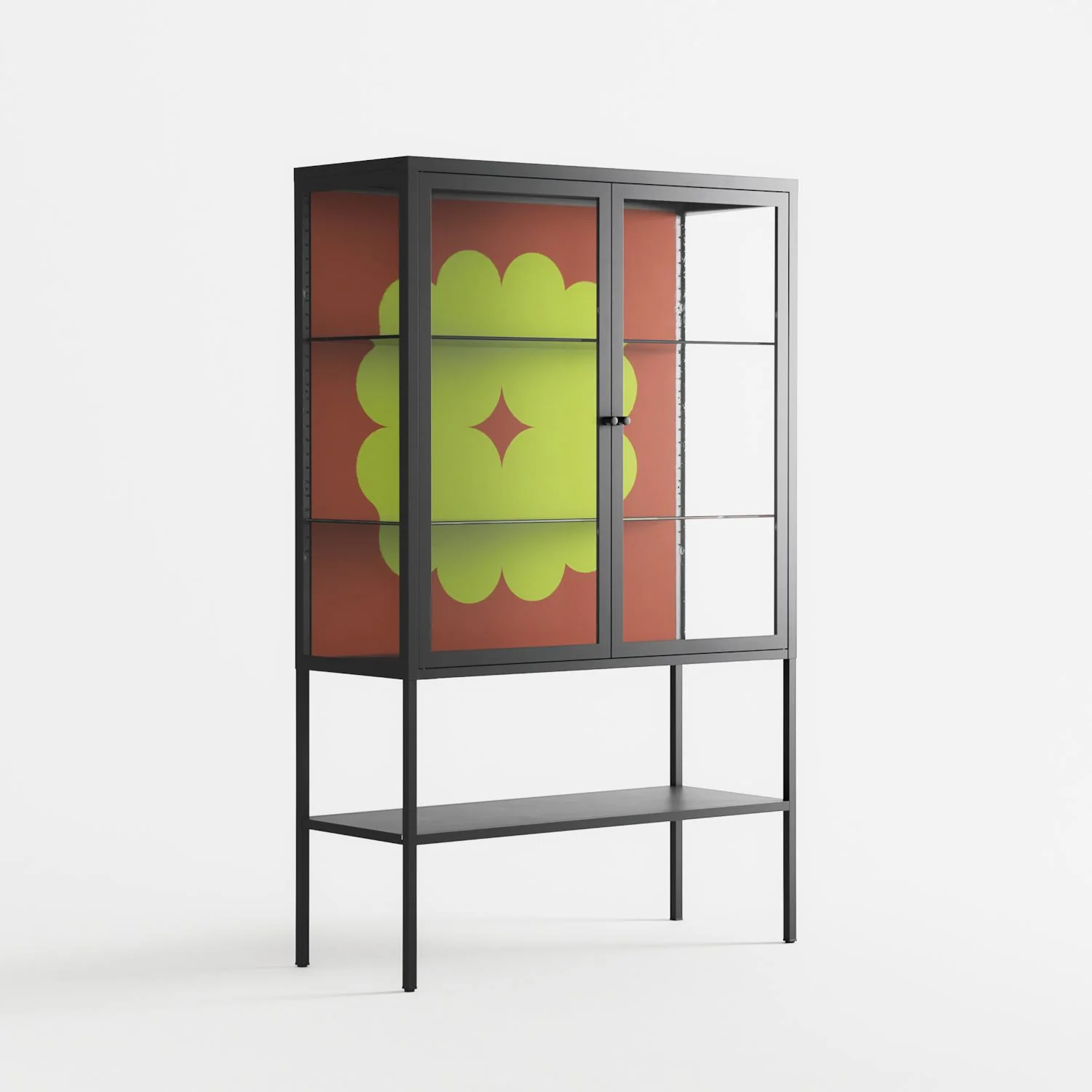 Fernis - Loft Cabinet - Linus Lohoff - Antracite - Clear glass - Image 4