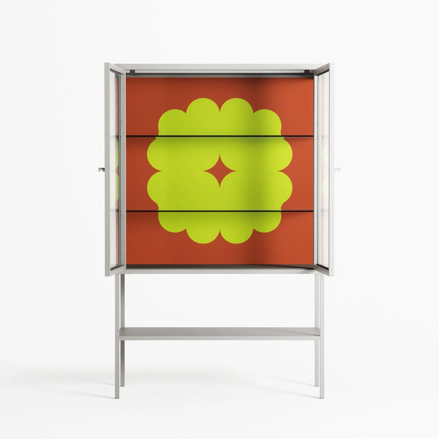 Fernis - Loft Cabinet - Linus Lohoff - Chalk - Clear glass - Image 3