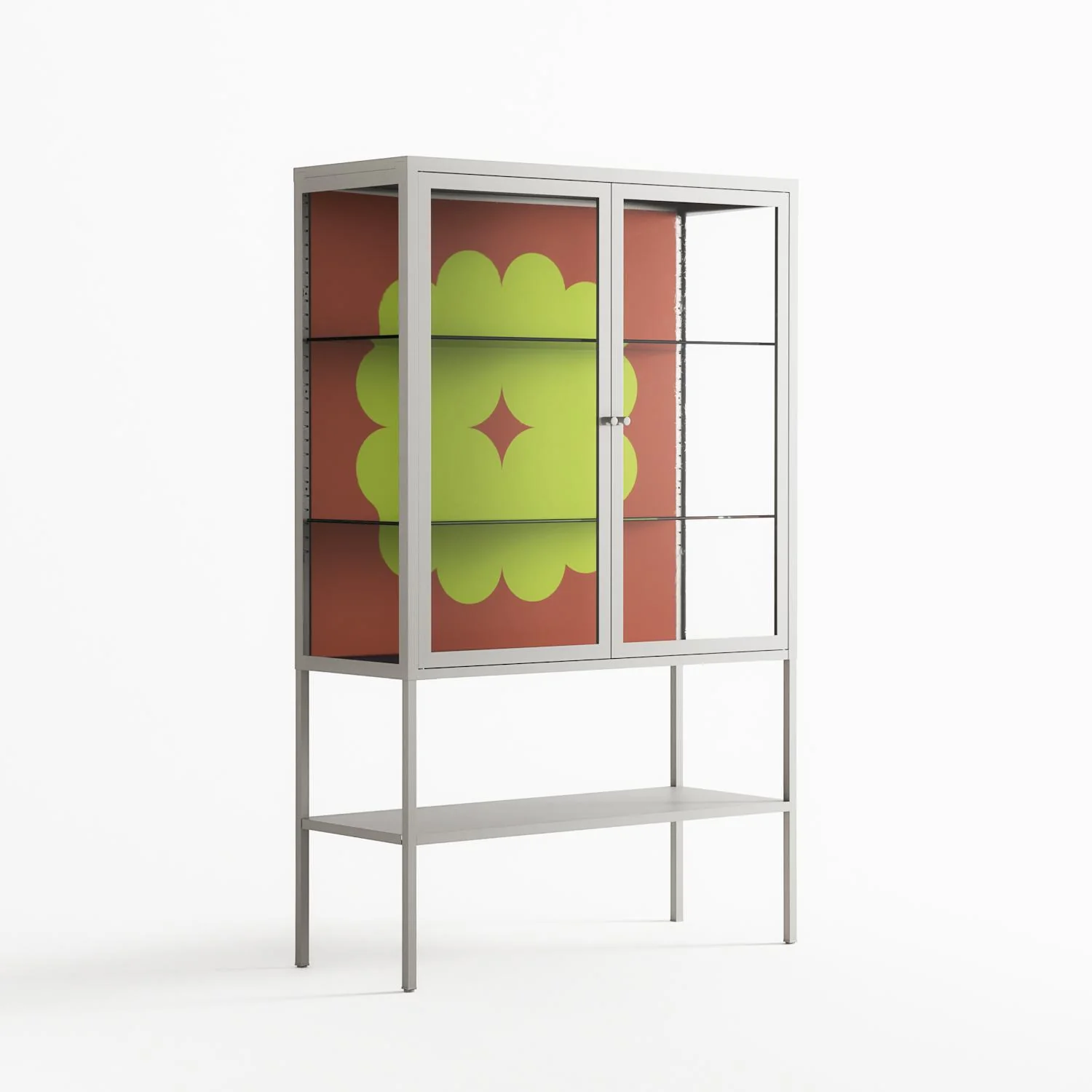 Fernis - Loft Cabinet - Linus Lohoff - Chalk - Clear glass - Image 4