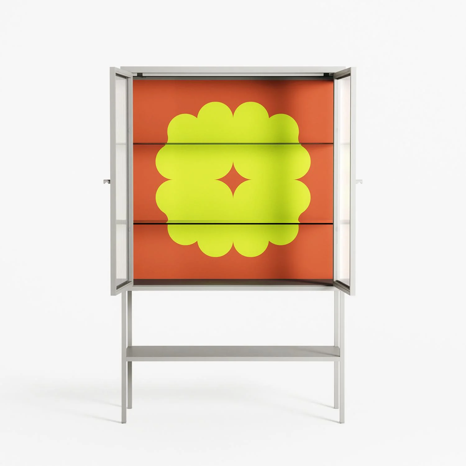 Fernis - Loft Cabinet - Linus Lohoff - Chalk - Reeded glass - Image 3