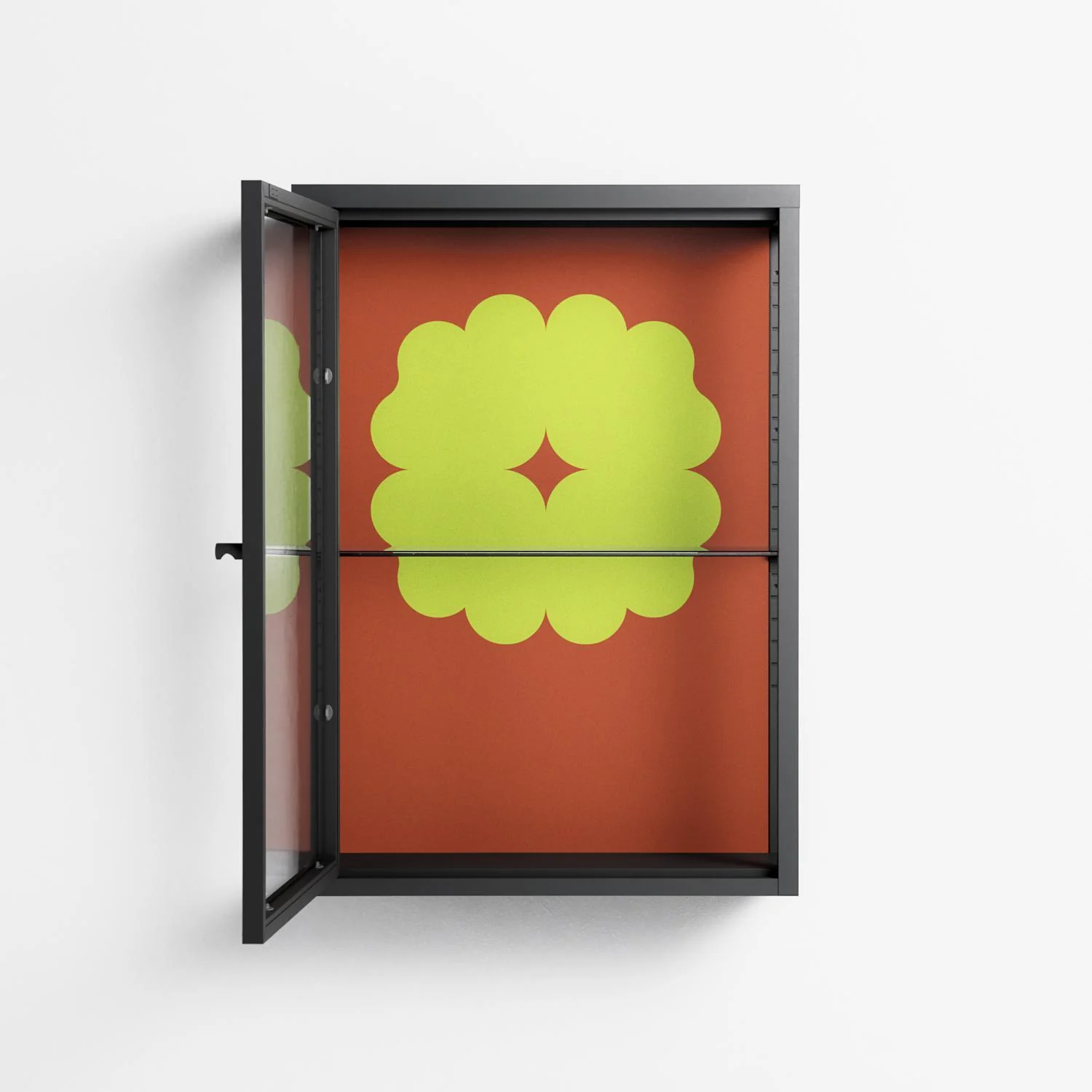 Fernis - Wall Cabinet - Linus Lohoff - Antracite - Clear glass - Image 3