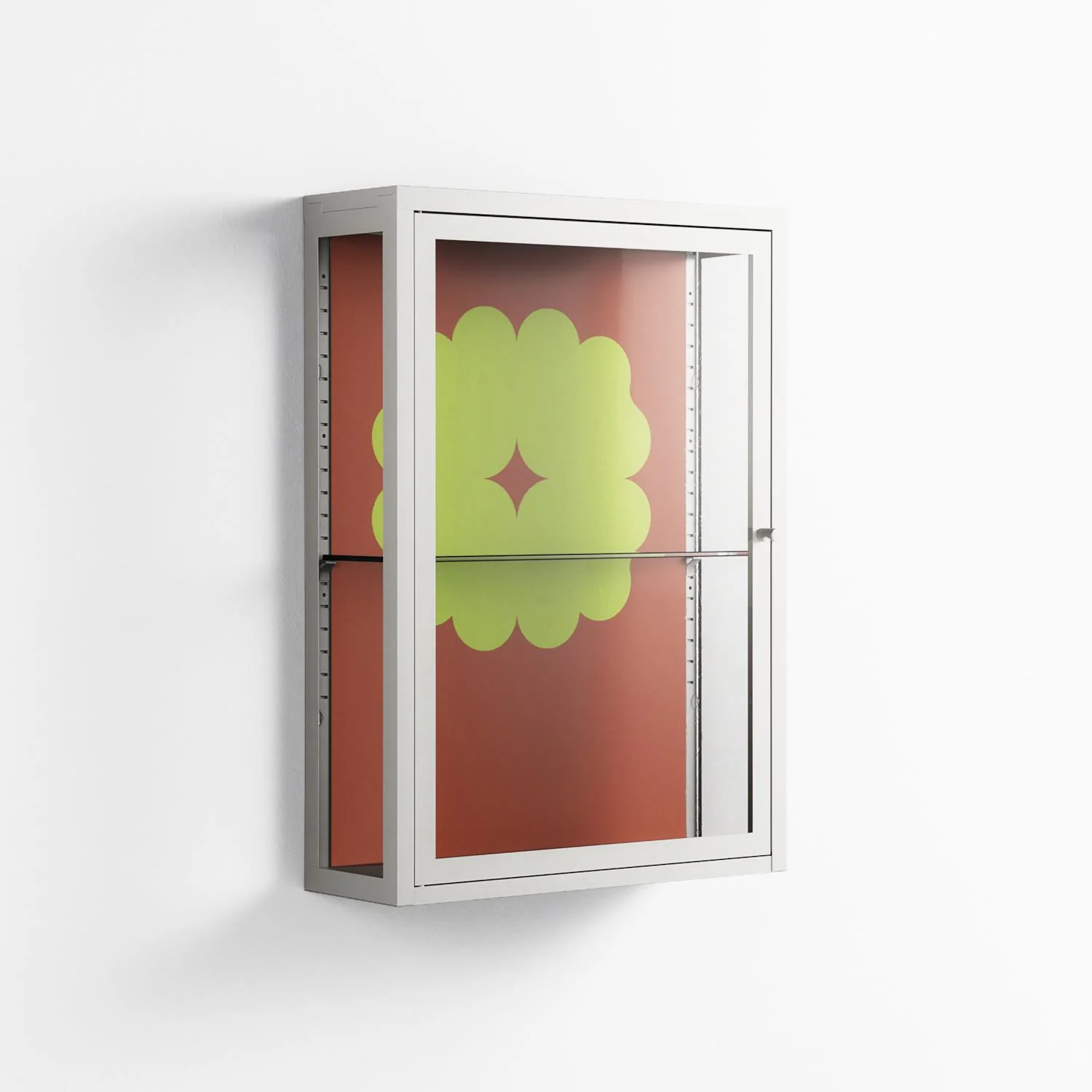 Fernis - Wall Cabinet - Linus Lohoff - Chalk - Clear glass - Image 4