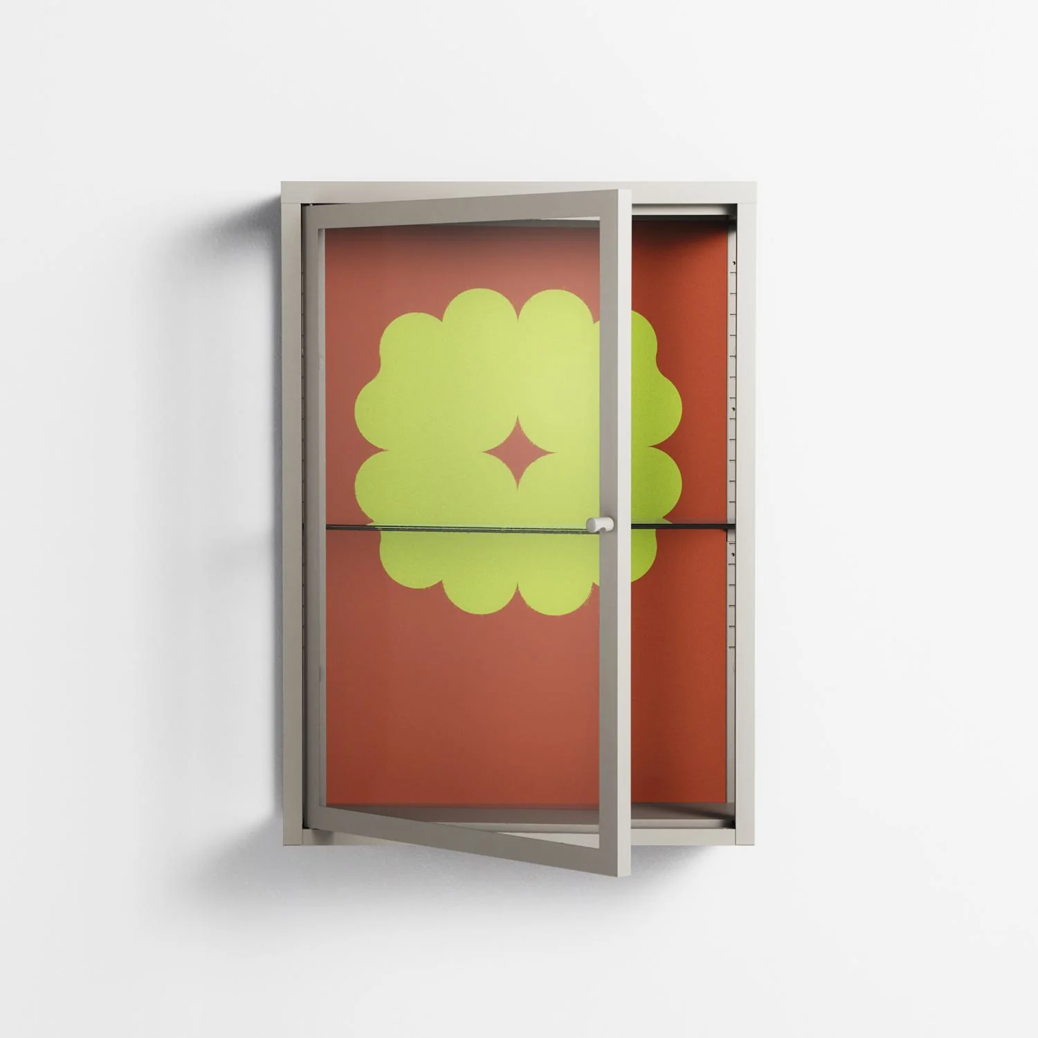Fernis - Wall Cabinet - Linus Lohoff - Pebble - Clear glass - Image 2