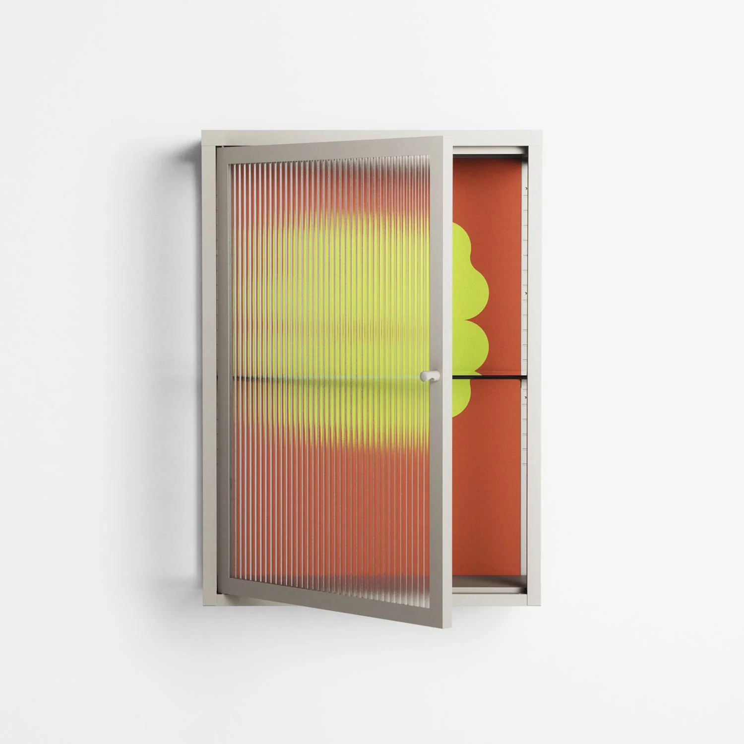 Fernis - Wall Cabinet - Linus Lohoff - Pebble - Reeded glass - Image 2