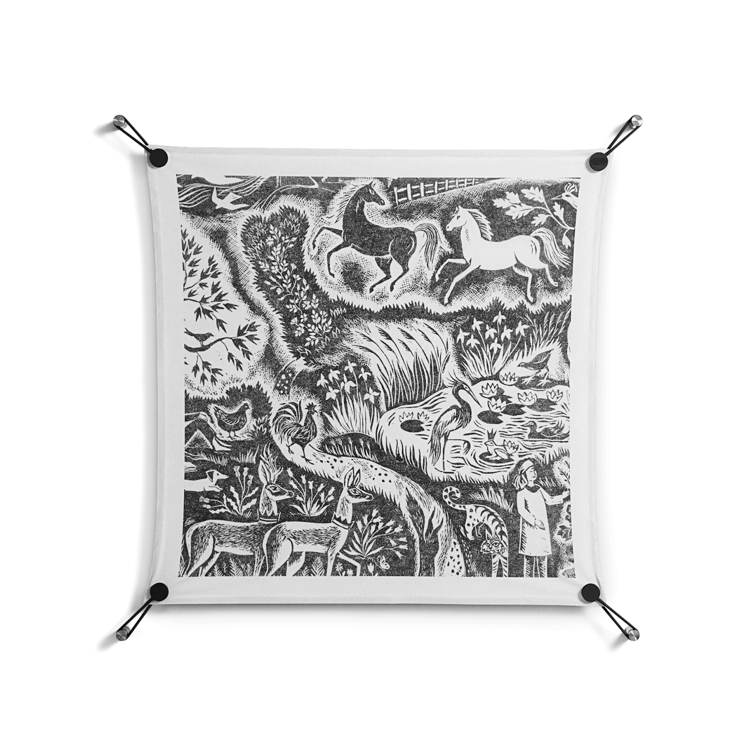 Flight Of Fancy 3 - Work On Wall - Diana Catchpole - Black - 70 x 70 cm - Image 2