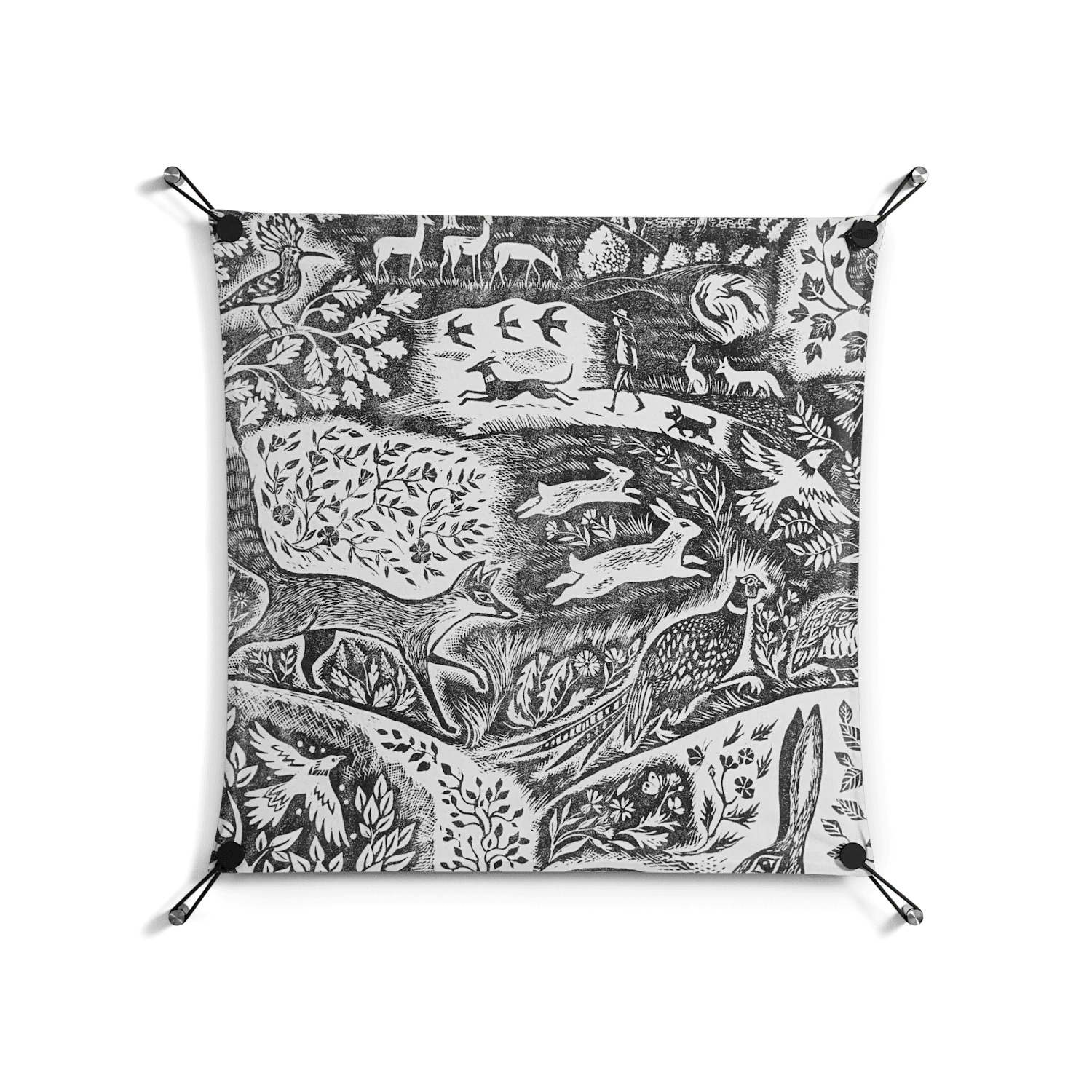 Flight Of Fancy - Work On Wall - Diana Catchpole - Black - 70 x 70 cm - Image 2