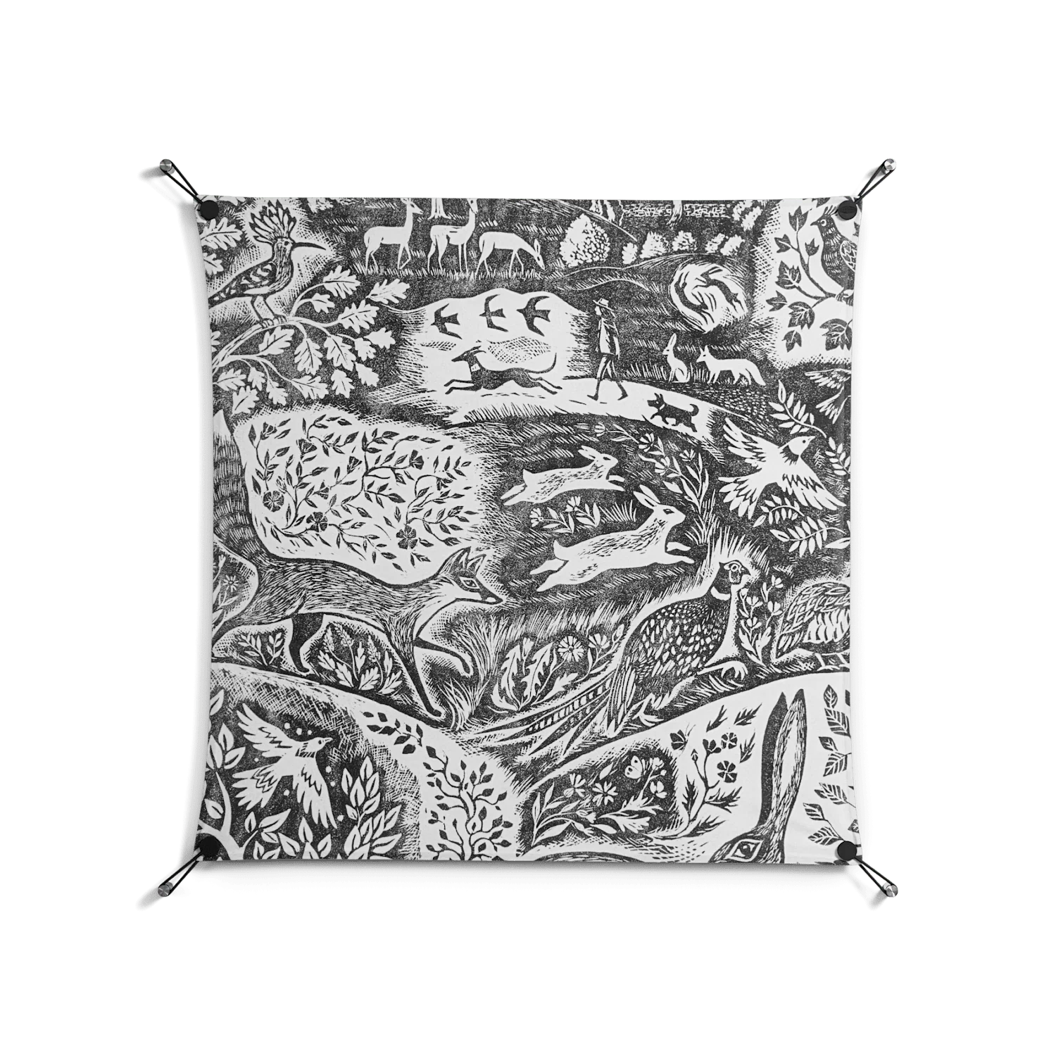Flight Of Fancy - Work On Wall - Diana Catchpole - Black - 90 x 90 cm - Image 2