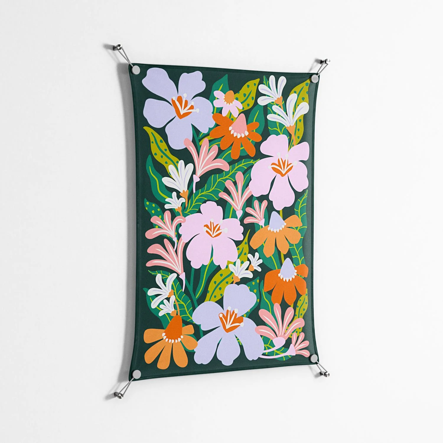 Floral Delight - Work On Wall - Sandra Hutter - Silver - 70 x 100 cm - Image 2