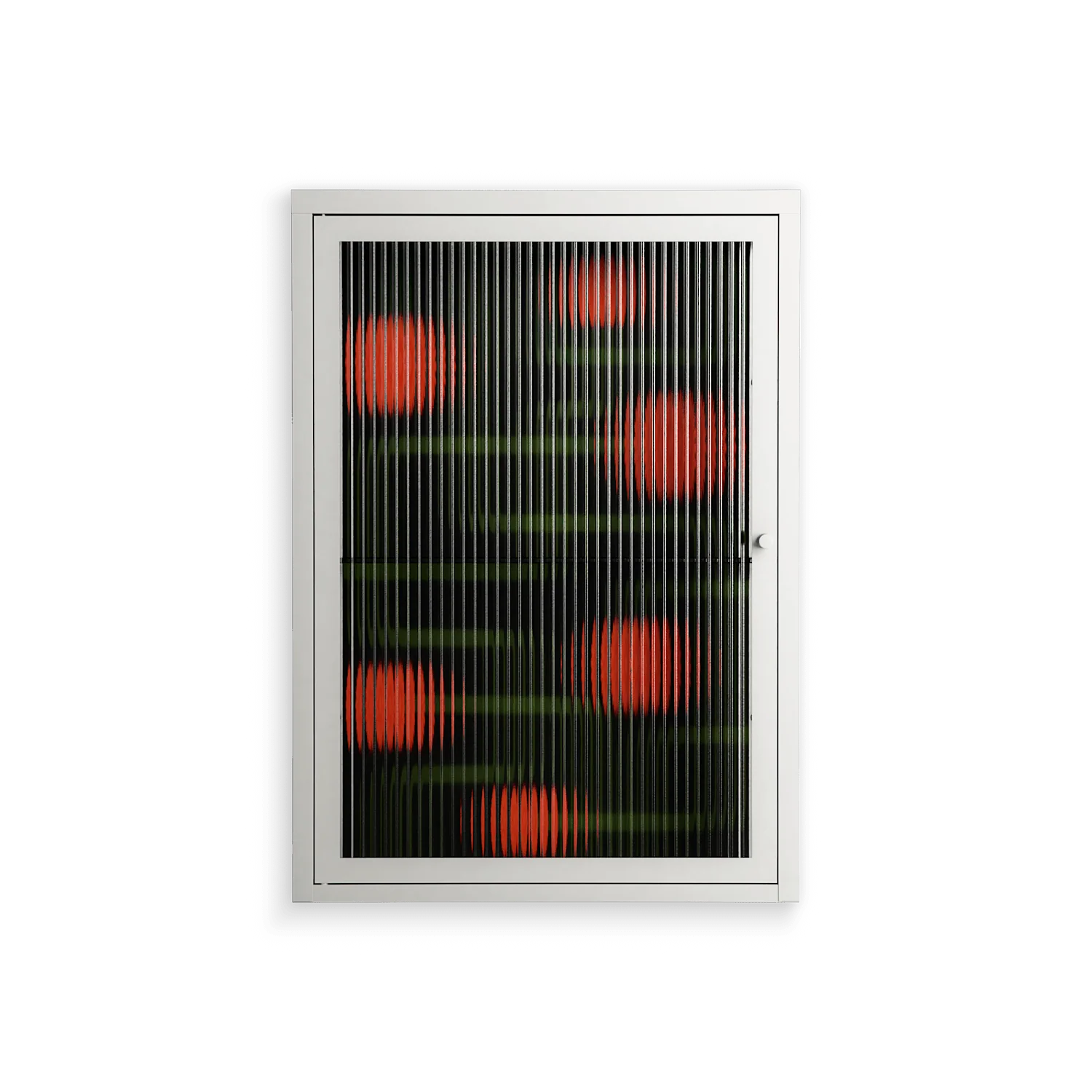 Floral Pipes - Wall Cabinet - Kristin Eriksson - Chalk - Reeded glass