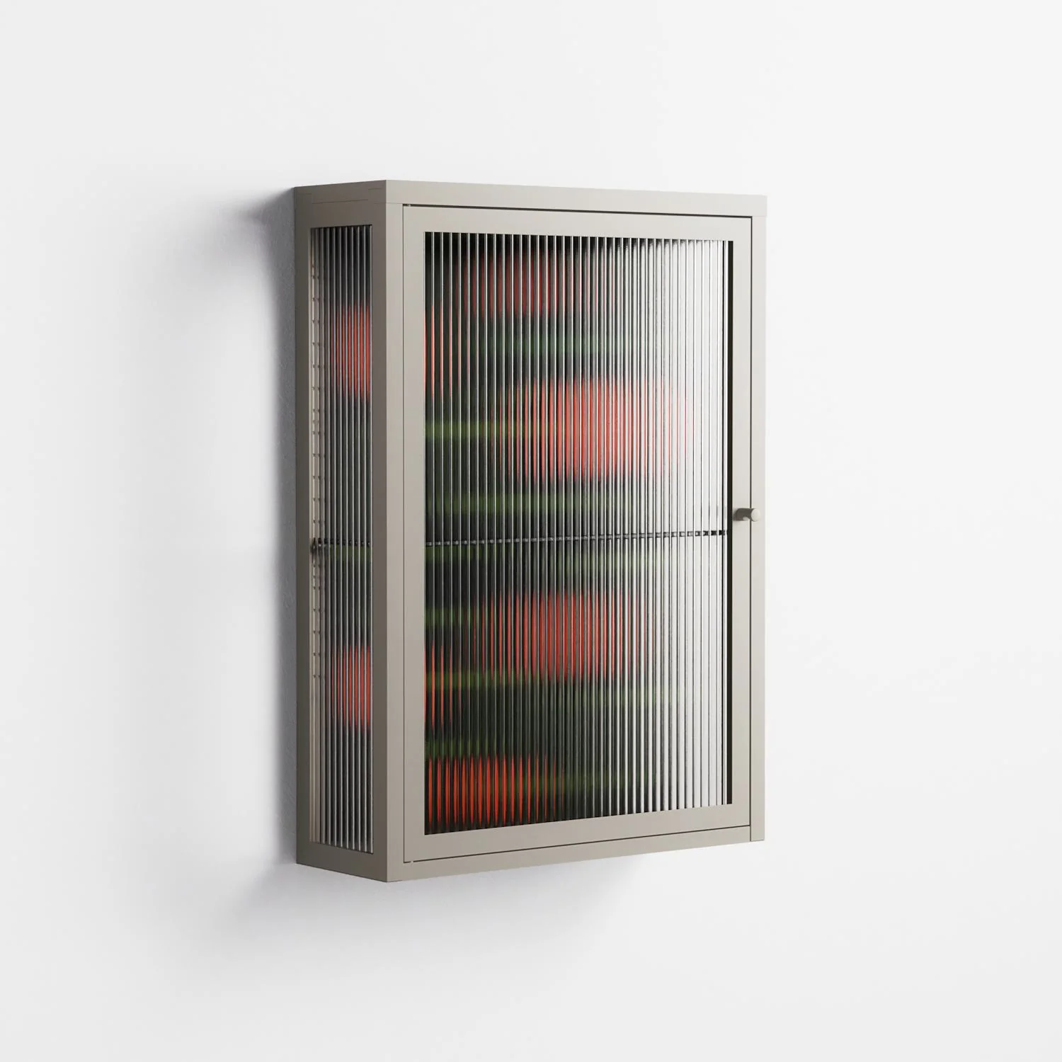 Floral Pipes - Wall Cabinet - Kristin Eriksson - Pebble - Reeded glass - Image 4