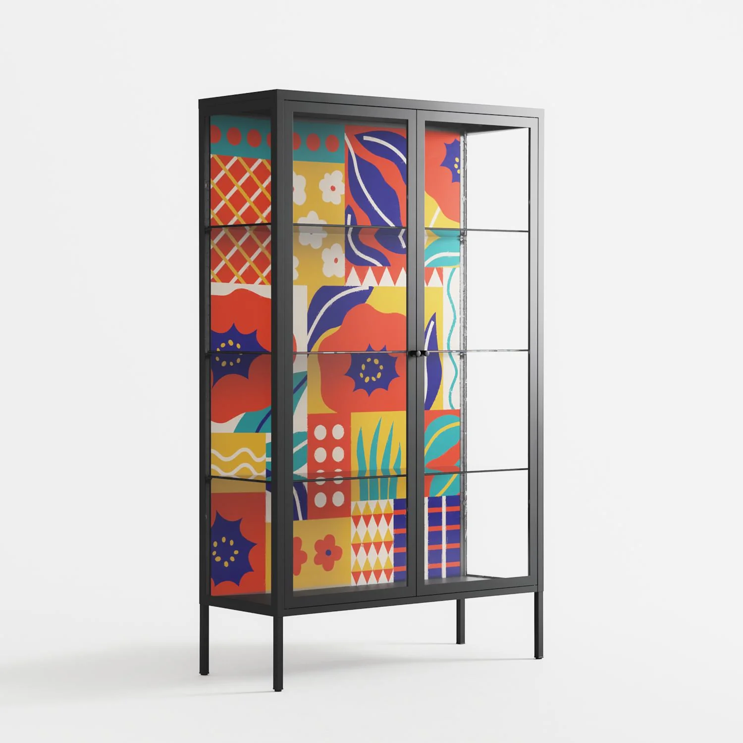 Flower A - Cabinet - Heather Zhou - Antracite - Clear glass - Image 4