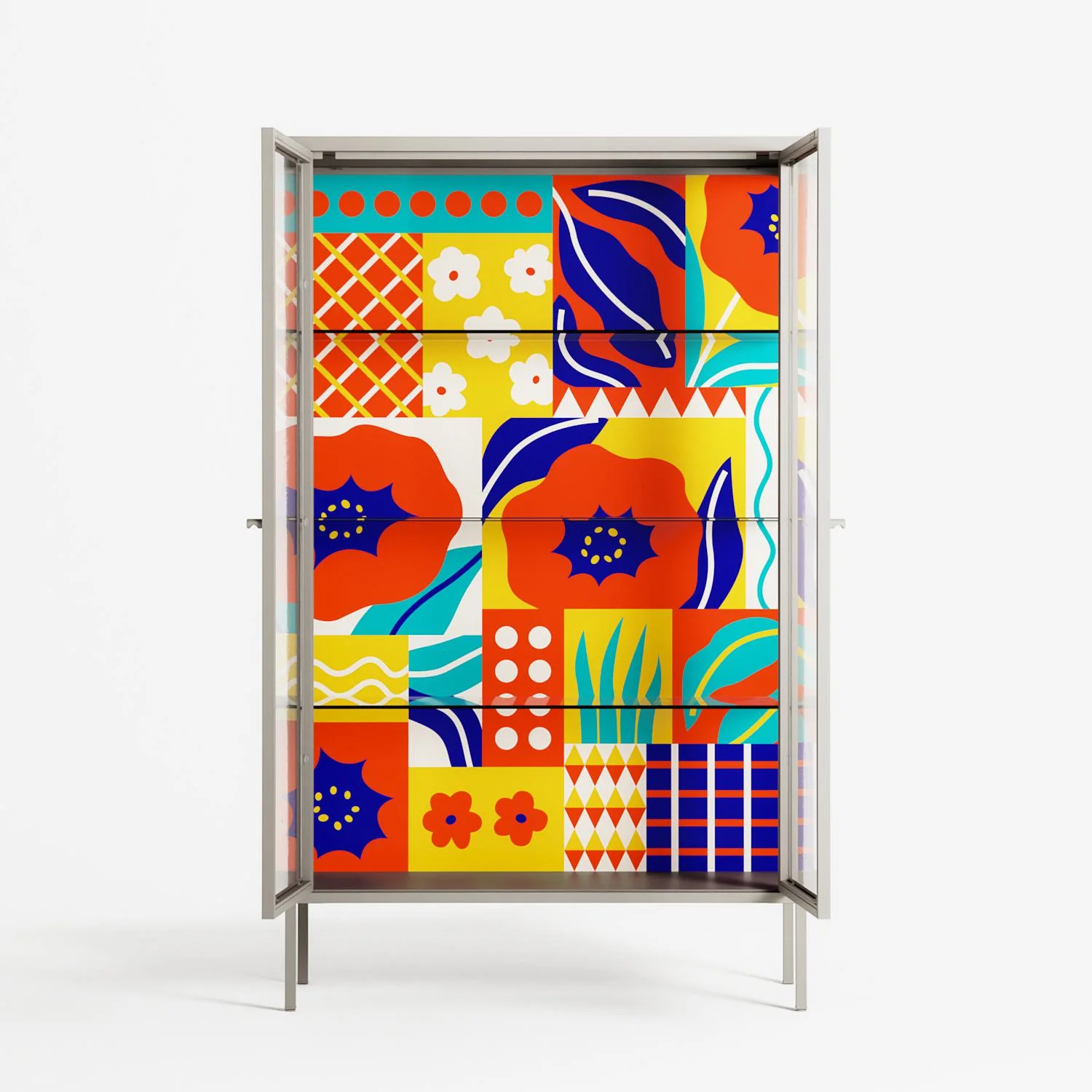 Flower A - Cabinet - Heather Zhou - Pebble - Clear glass - Image 3