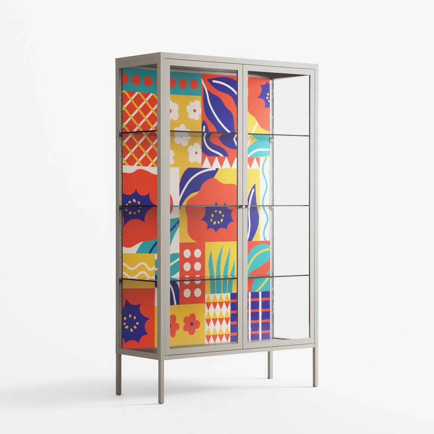 Flower A - Cabinet - Heather Zhou - Pebble - Clear glass - Image 4