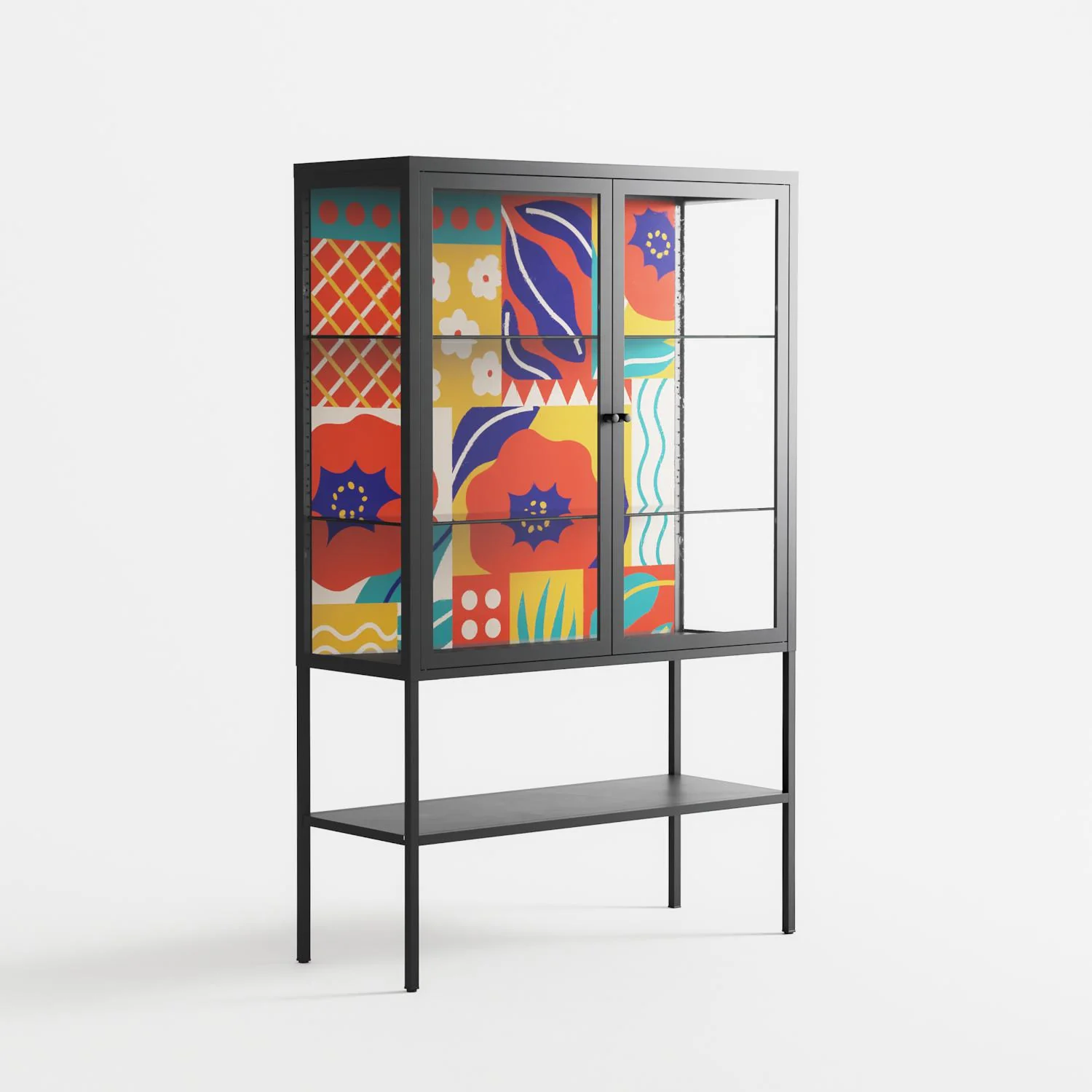 Flower A - Loft Cabinet - Heather Zhou - Antracite - Clear glass - Image 4
