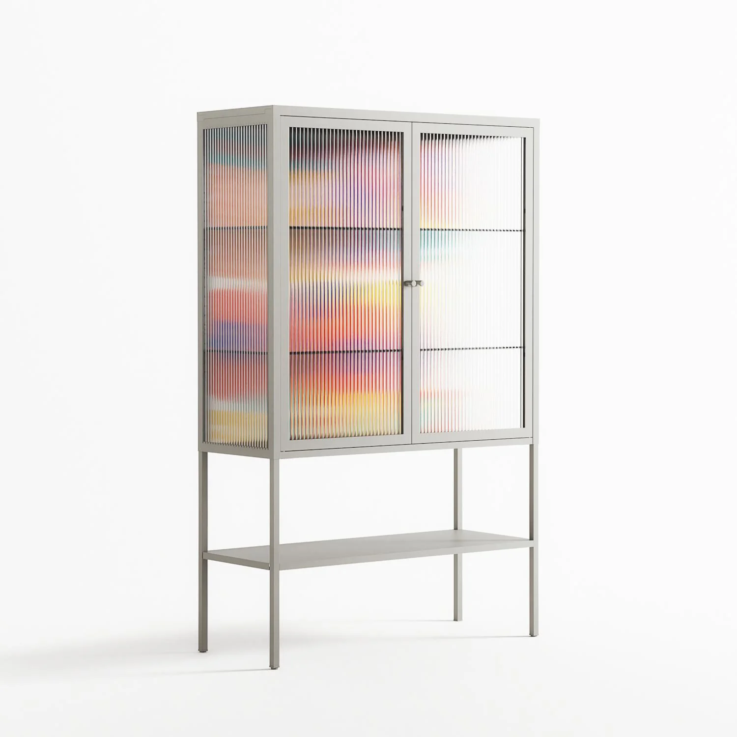 Flower A - Loft Cabinet - Heather Zhou - Chalk - Reeded glass - Image 4