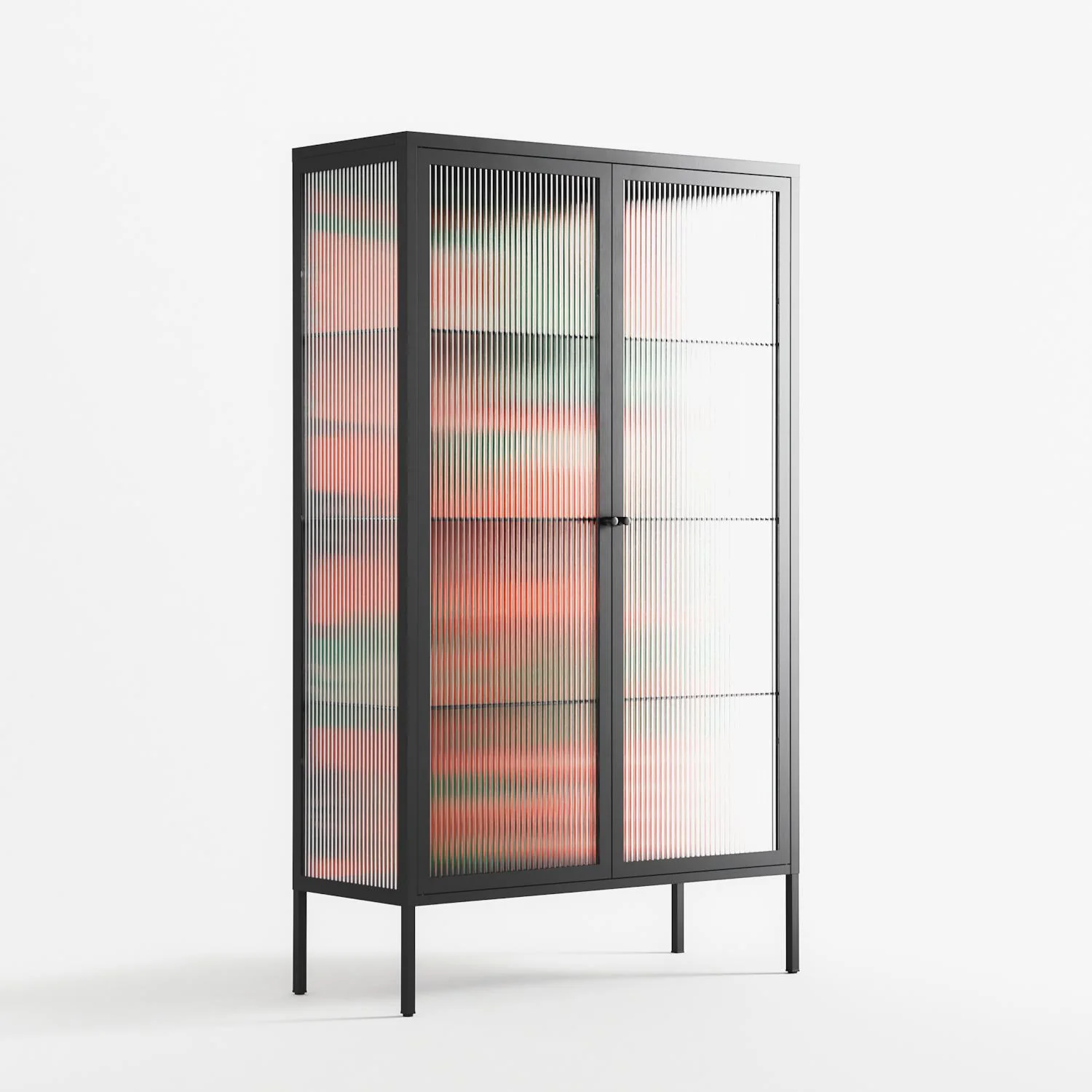Flower B - Cabinet - Heather Zhou - Antracite - Reeded glass - Image 4