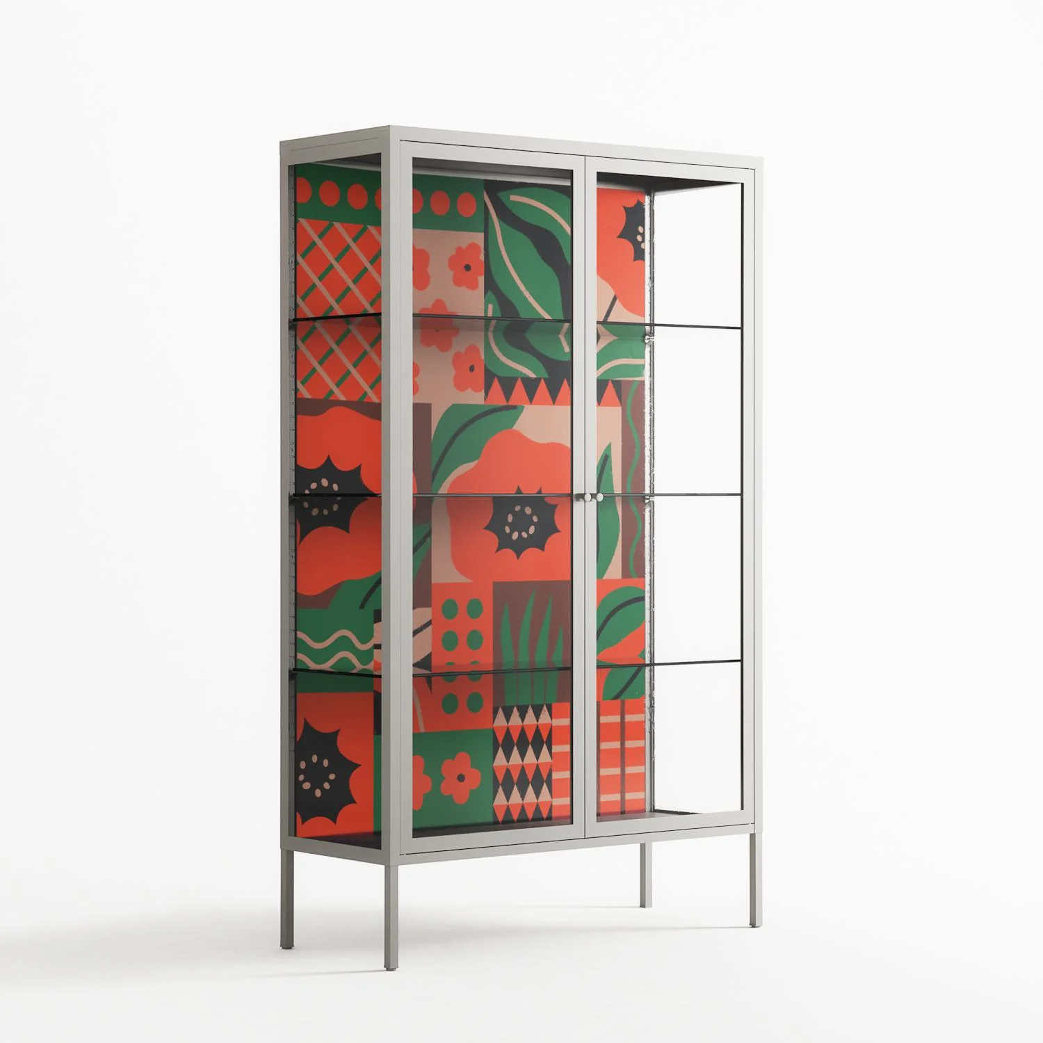 Flower B - Cabinet - Heather Zhou - Chalk - Clear glass - Image 4