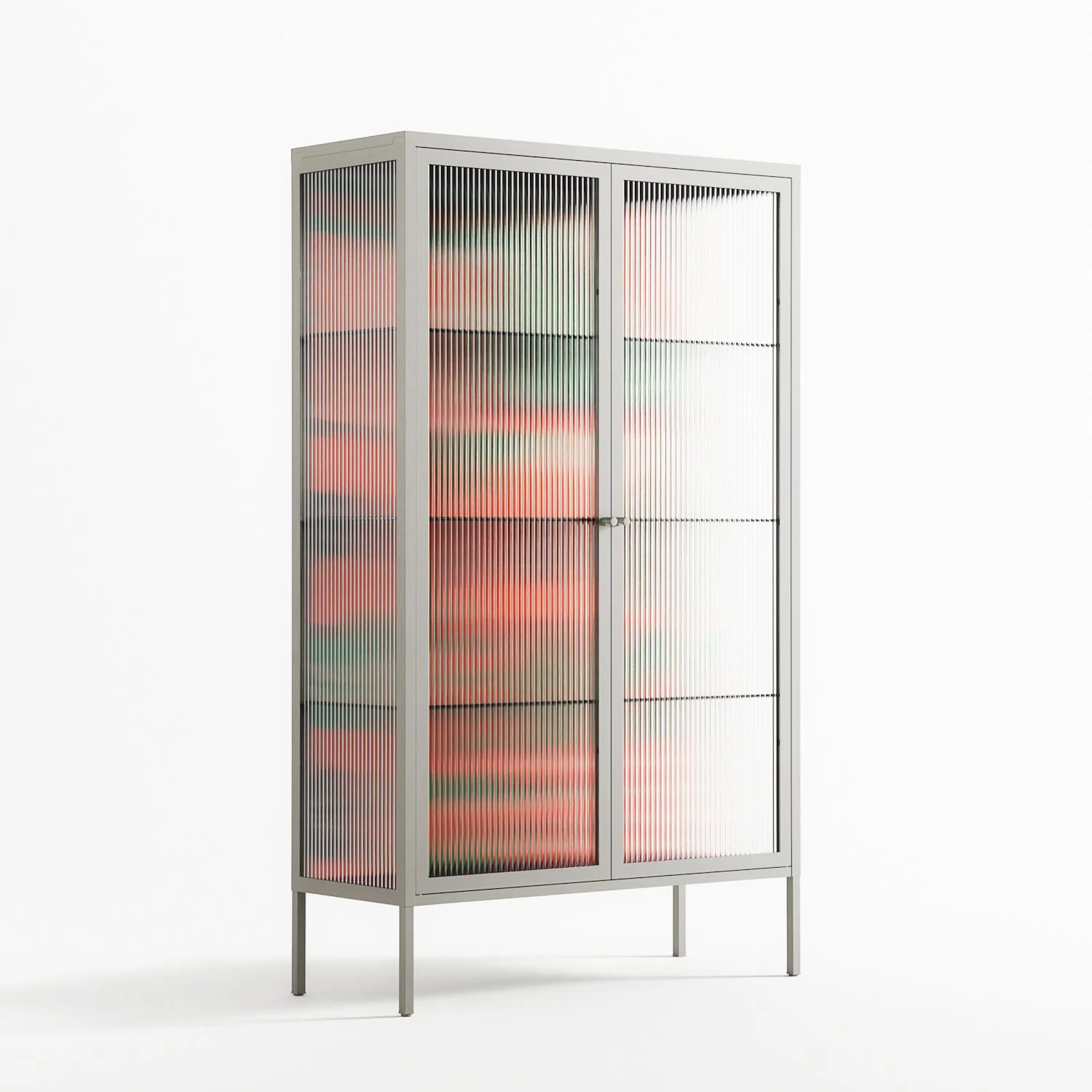 Flower B - Cabinet - Heather Zhou - Chalk - Reeded glass - Image 4