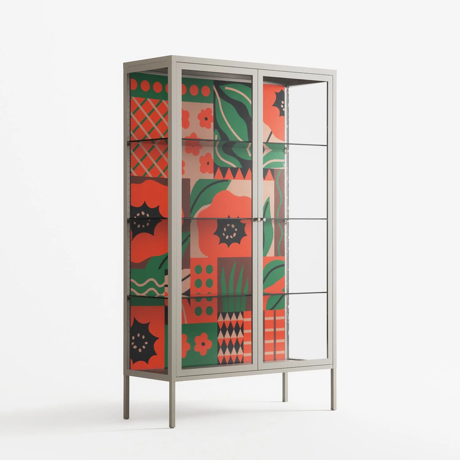 Flower B - Cabinet - Heather Zhou - Pebble - Clear glass - Image 4