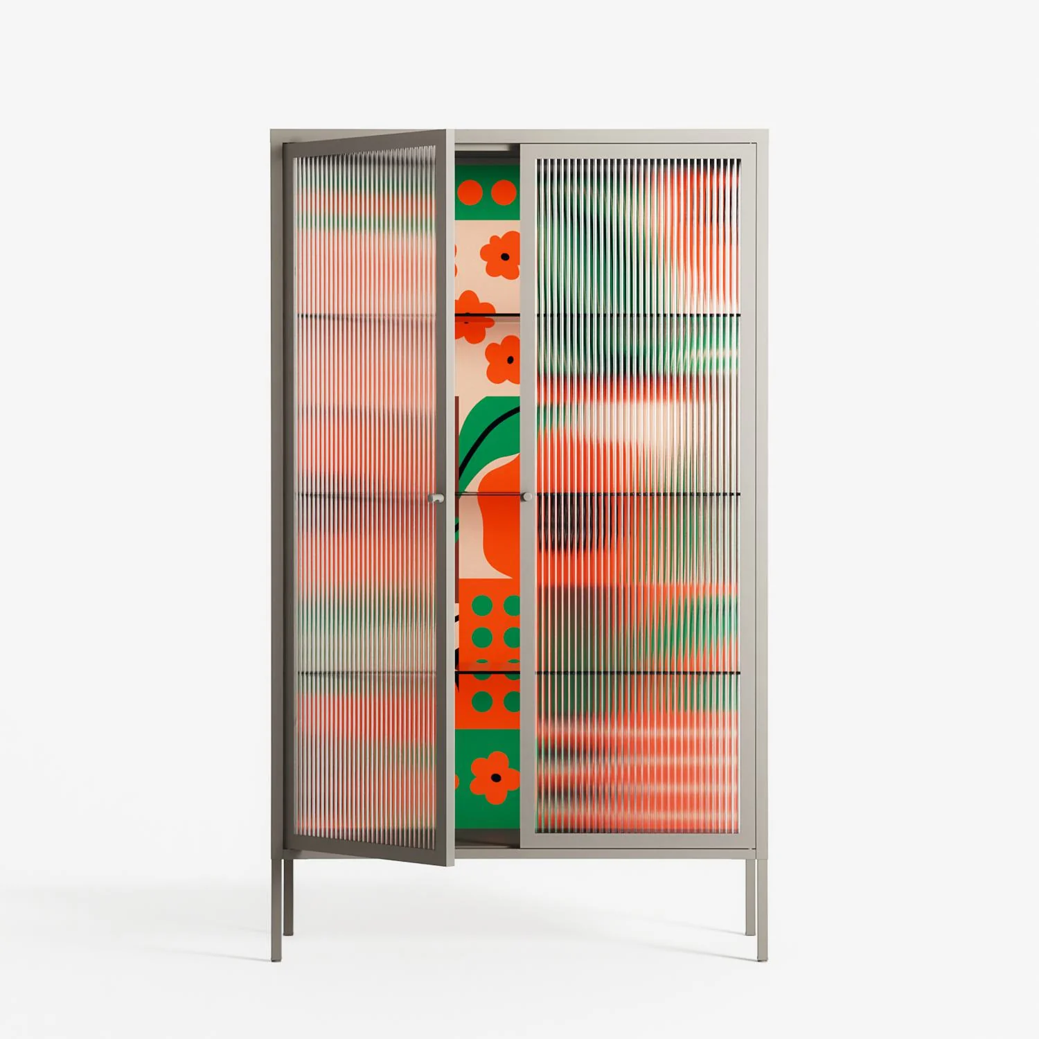 Flower B - Cabinet - Heather Zhou - Pebble - Reeded glass - Image 2
