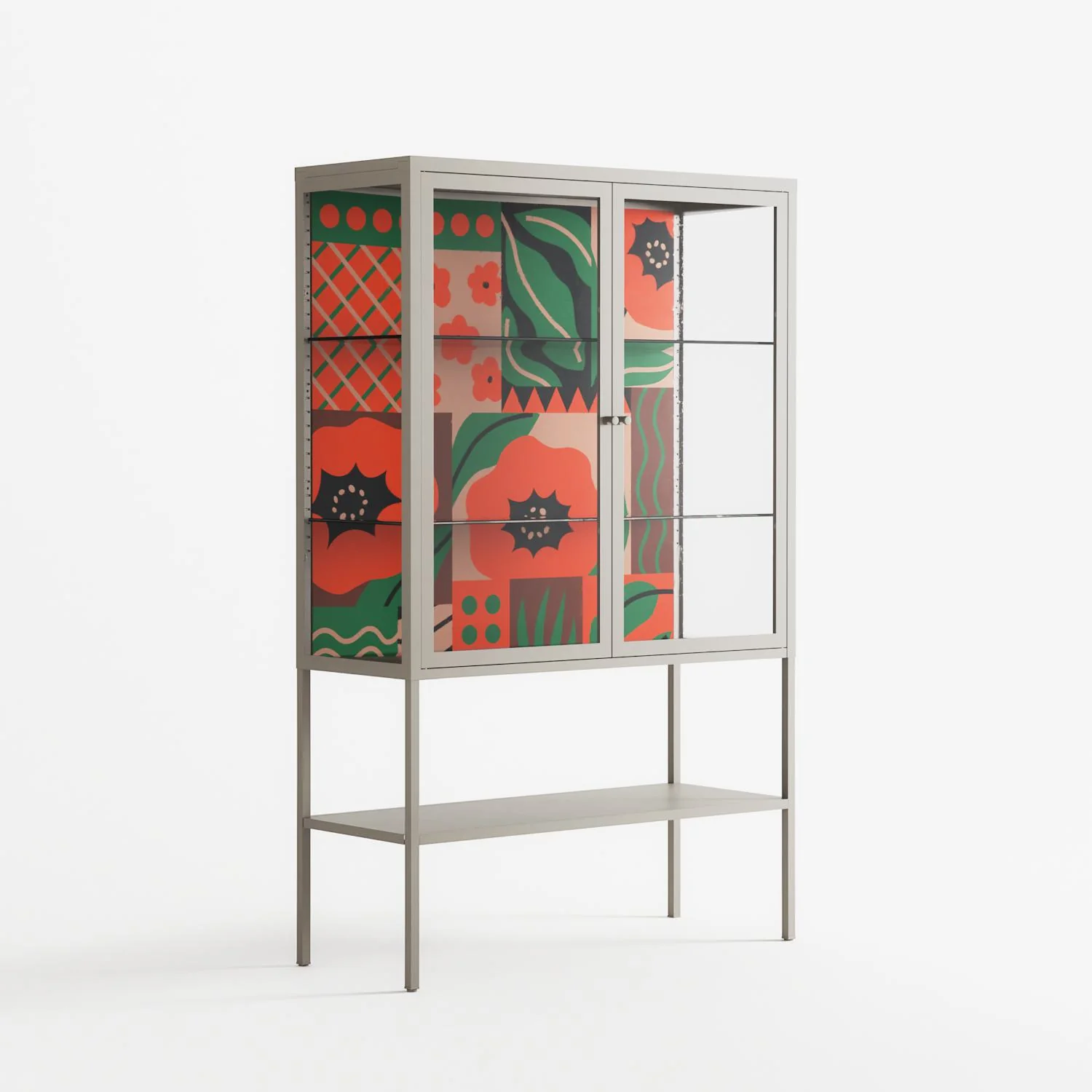 Flower B - Loft Cabinet - Heather Zhou - Pebble - Clear glass - Image 4