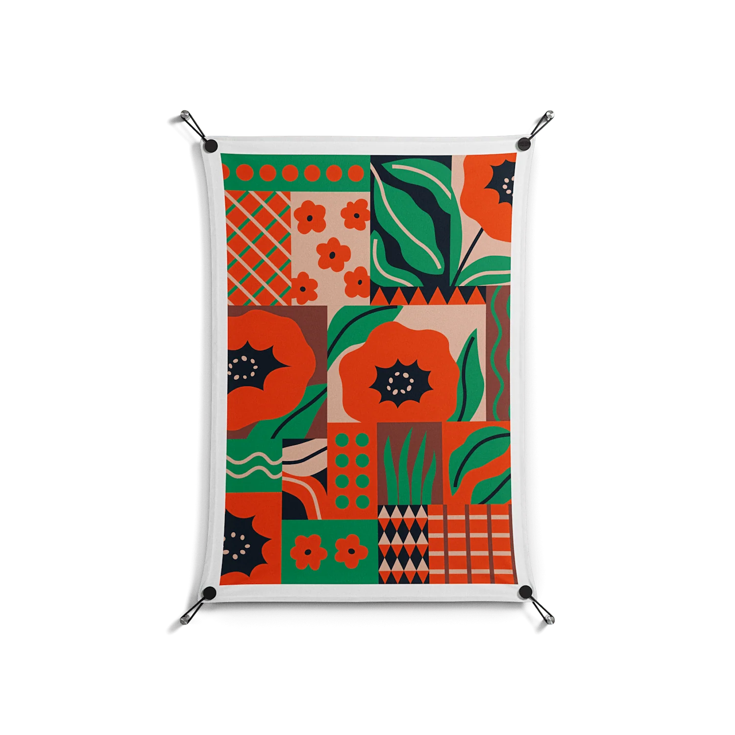Flower B - Work On Wall - Heather Zhou - Black - 70 x 100 cm