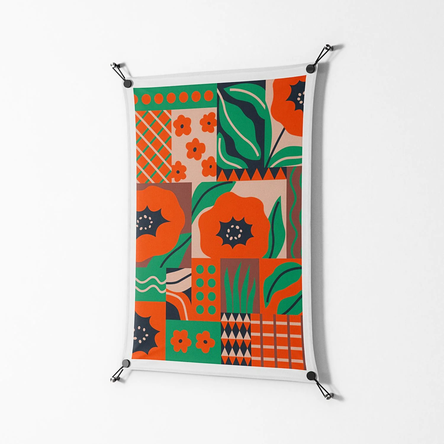 Flower B - Work On Wall - Heather Zhou - Black - 70 x 100 cm - Image 2