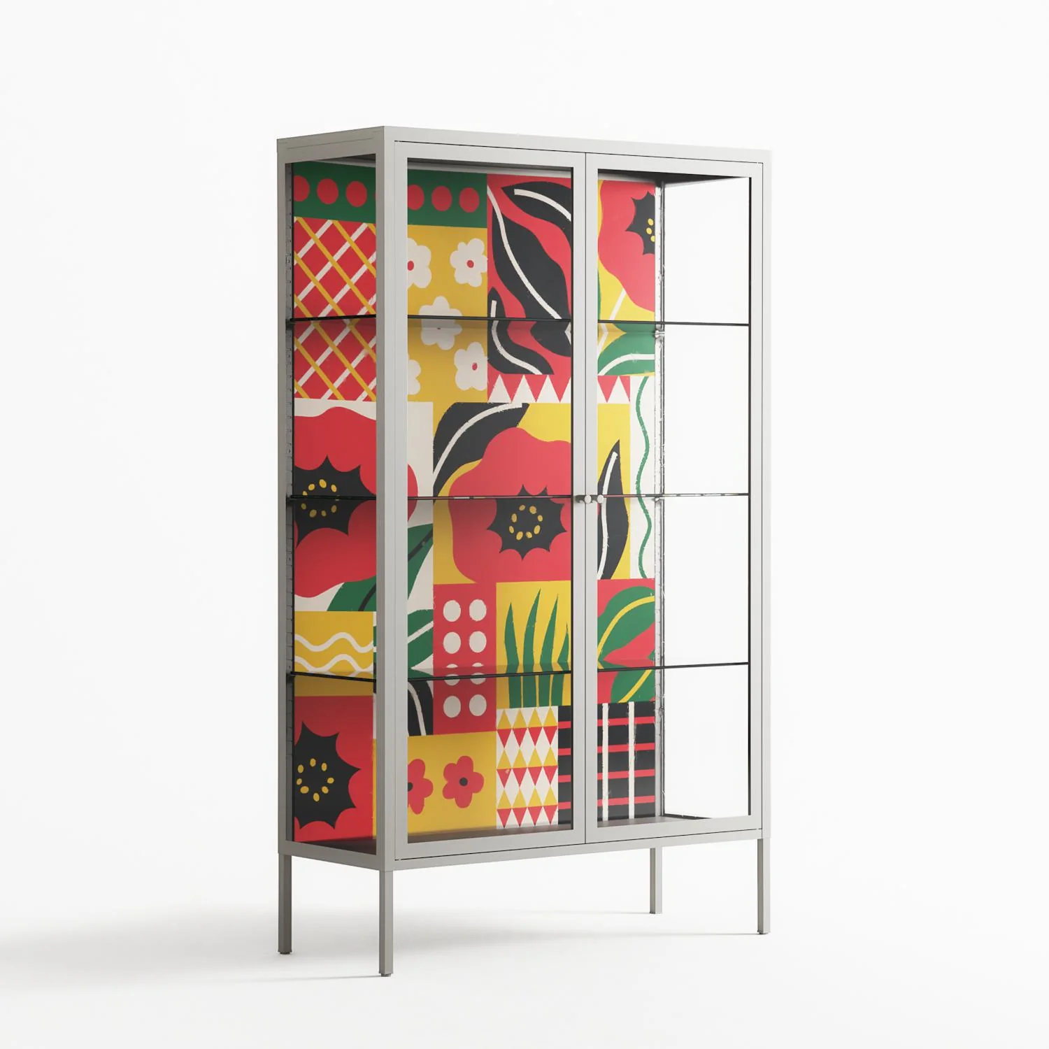 Flower C - Cabinet - Heather Zhou - Chalk - Clear glass - Image 4