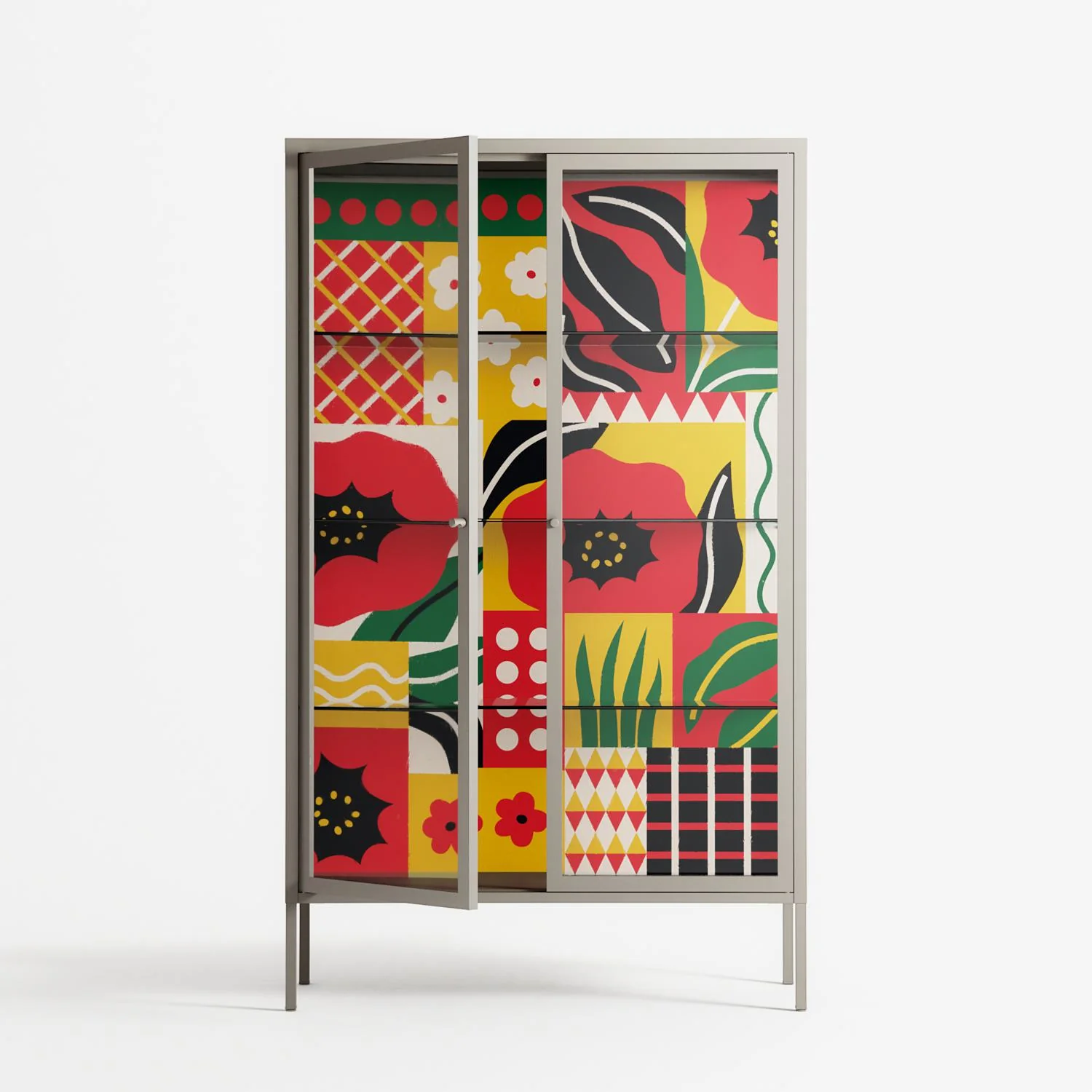 Flower C - Cabinet - Heather Zhou - Pebble - Clear glass - Image 2