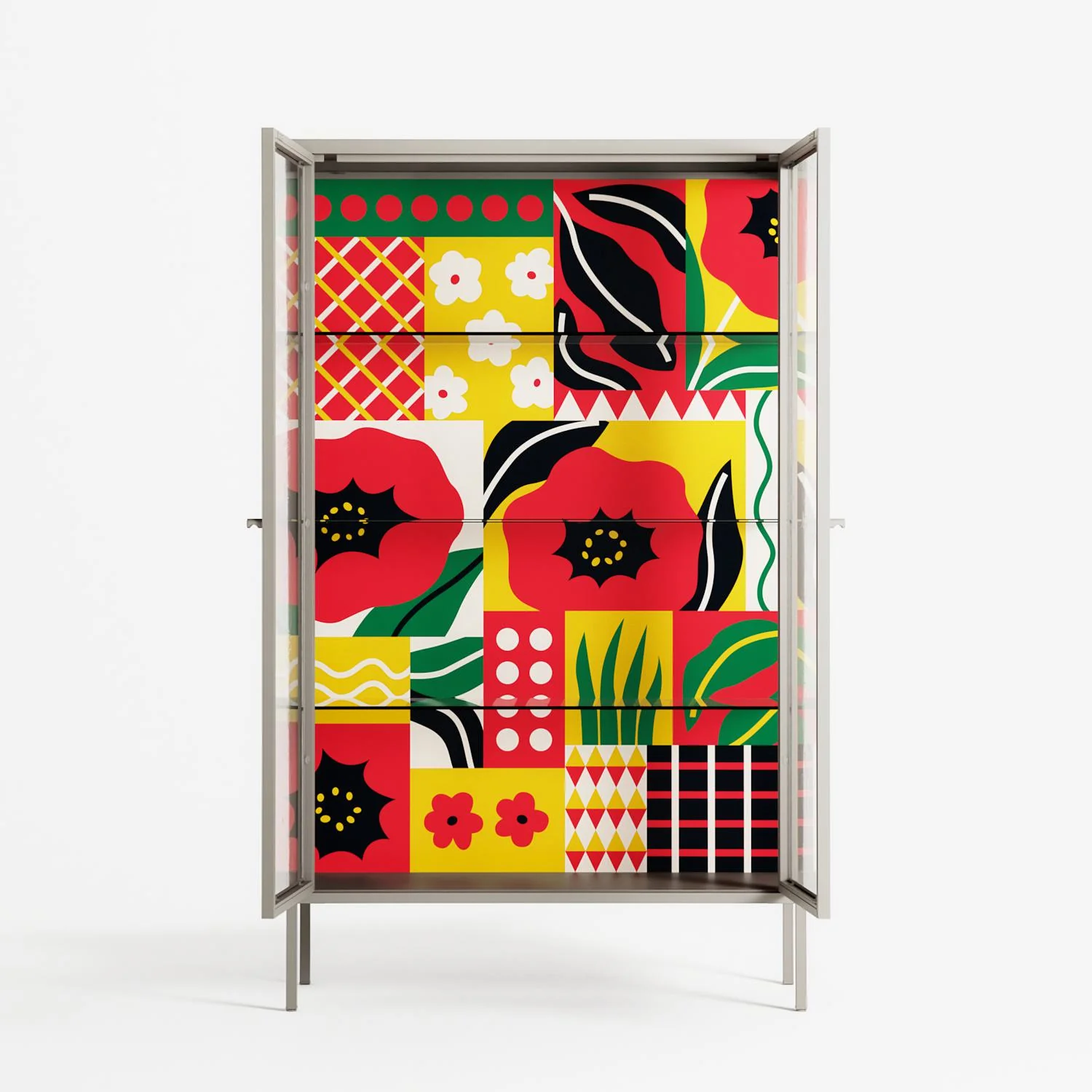 Flower C - Cabinet - Heather Zhou - Pebble - Clear glass - Image 3