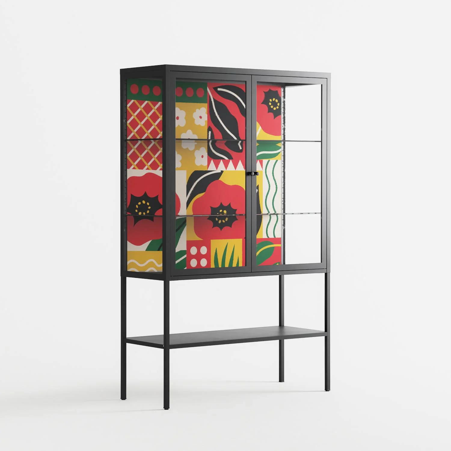 Flower C - Loft Cabinet - Heather Zhou - Antracite - Clear glass - Image 4