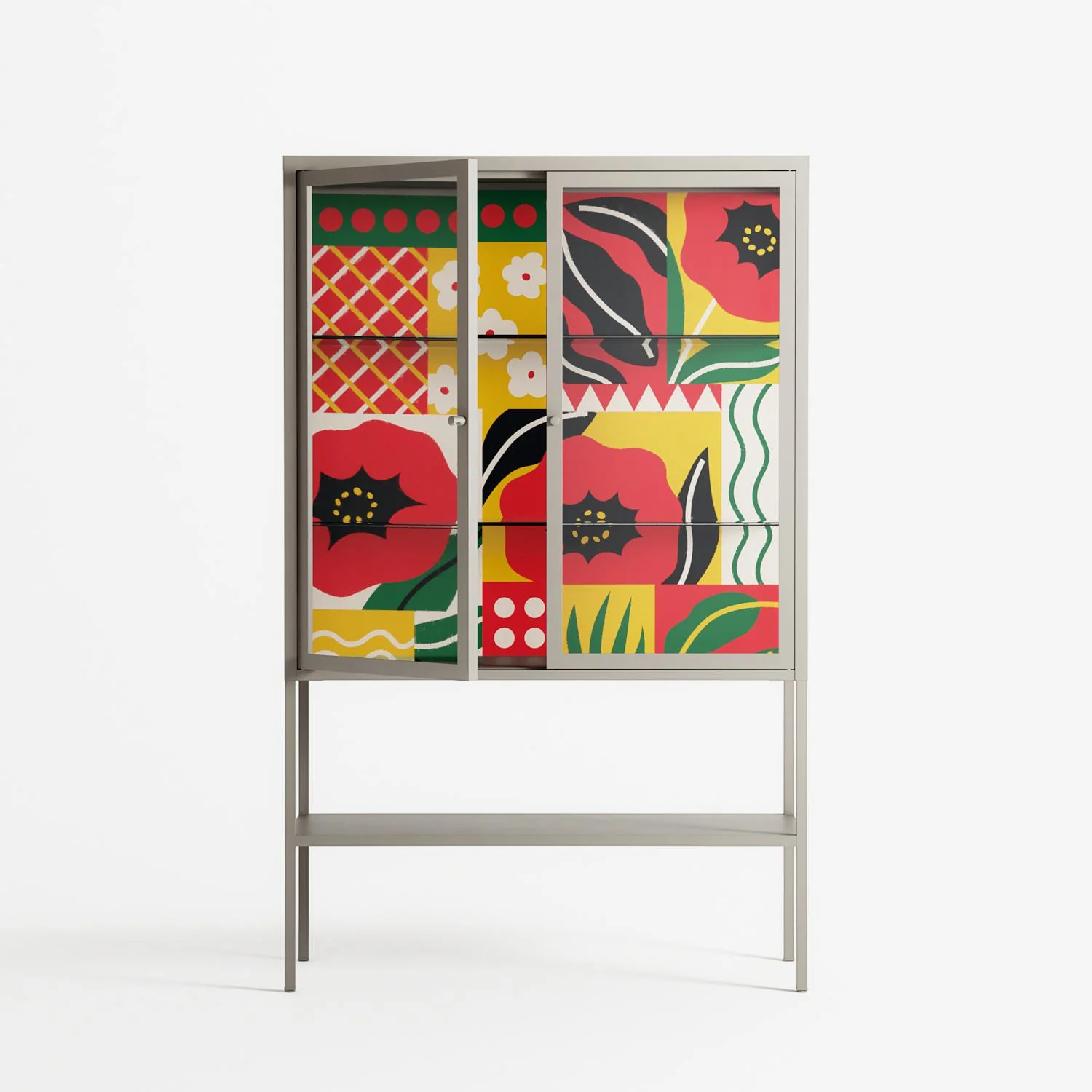 Flower C - Loft Cabinet - Heather Zhou - Pebble - Clear glass - Image 2
