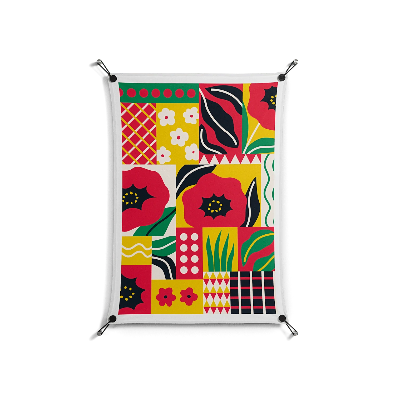 Flower C - Work On Wall - Heather Zhou - Black - 70 x 100 cm