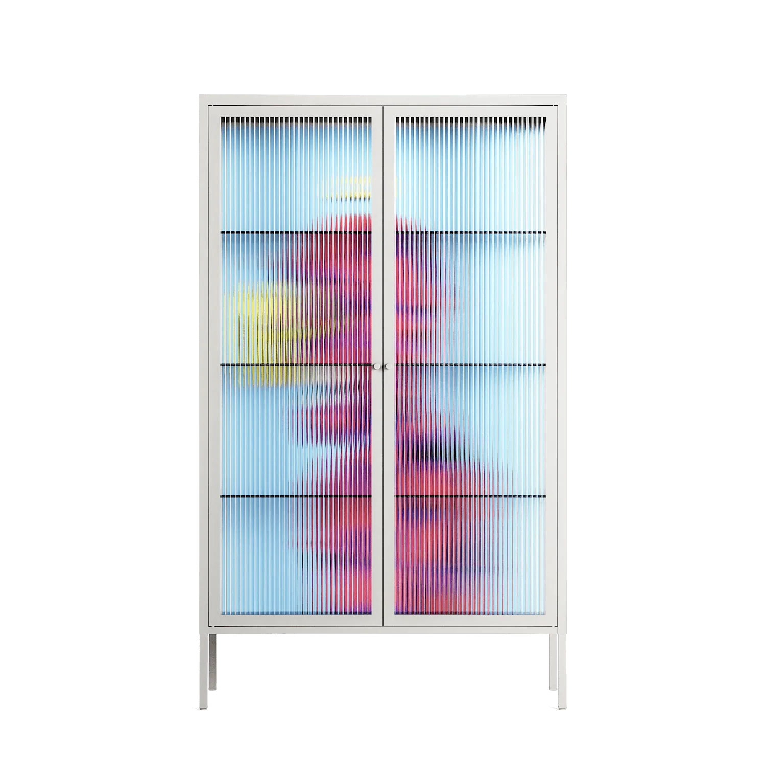 Flower - Cabinet - Cezar Berje - Chalk - Reeded glass