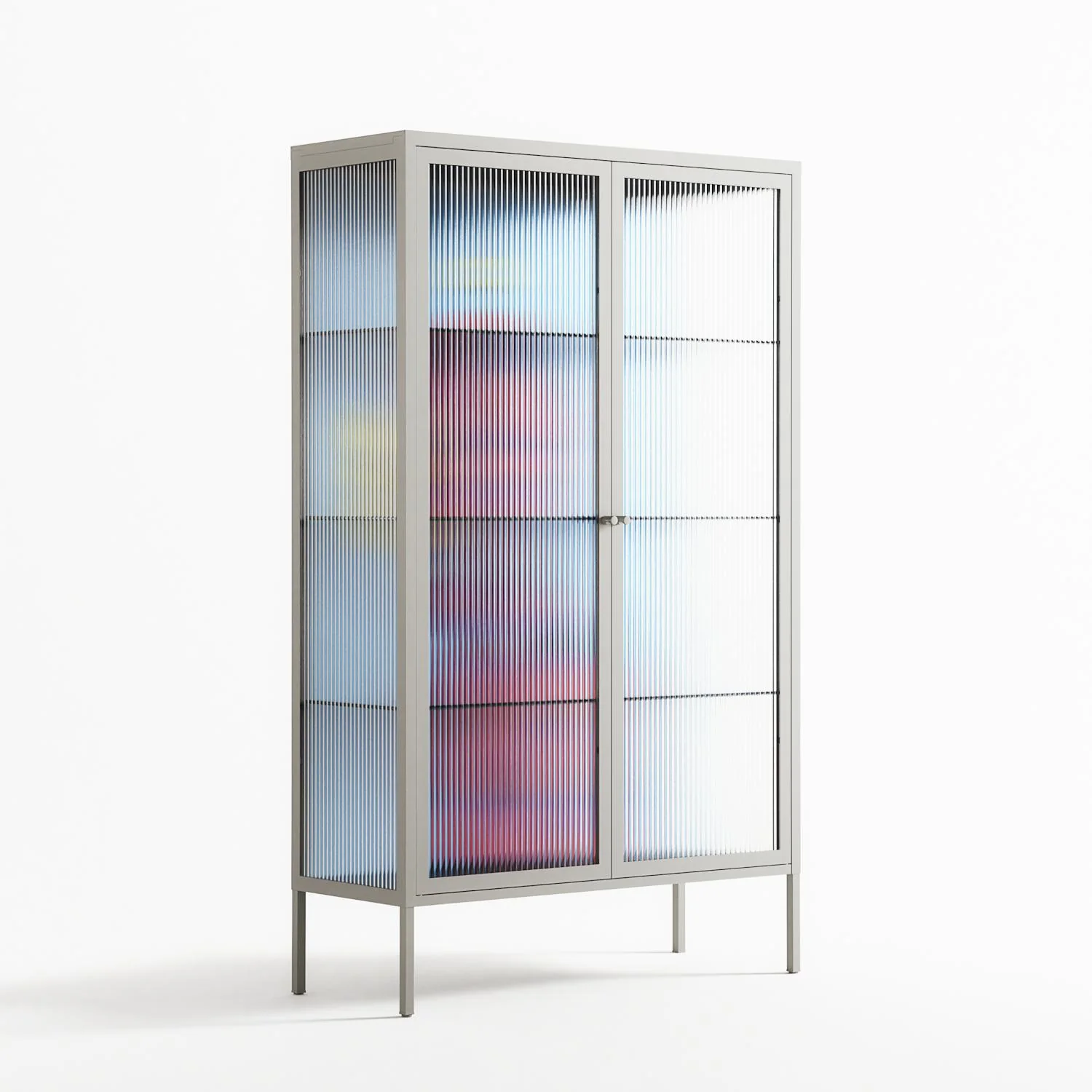 Flower - Cabinet - Cezar Berje - Chalk - Reeded glass - Image 4