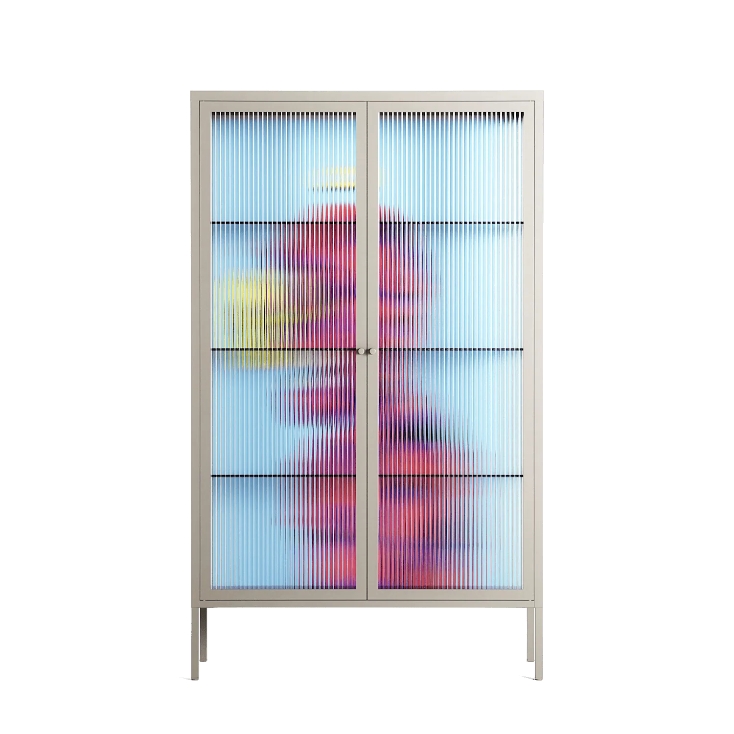 Flower - Cabinet - Cezar Berje - Pebble - Reeded glass