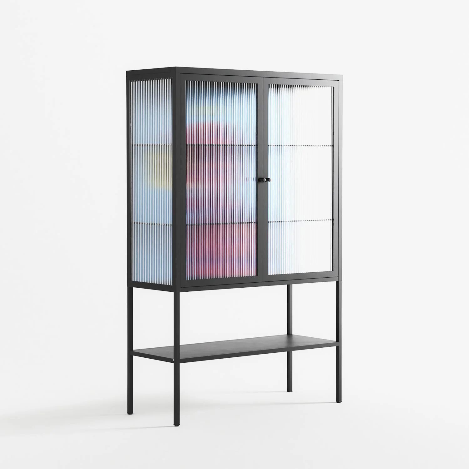 Flower - Loft Cabinet - Cezar Berje - Antracite - Reeded glass - Image 4