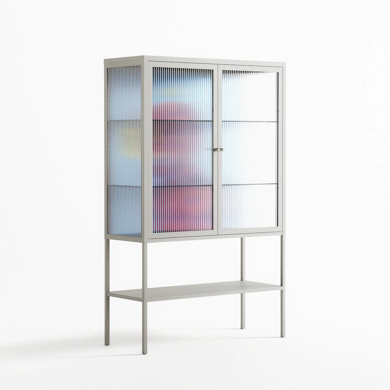 Flower - Loft Cabinet - Cezar Berje - Chalk - Reeded glass - Image 4