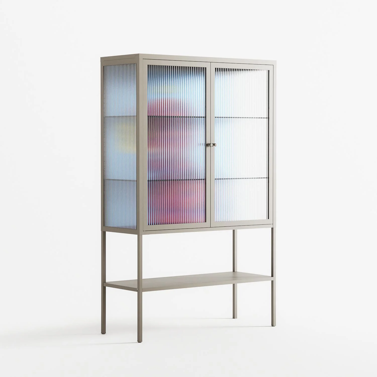Flower - Loft Cabinet - Cezar Berje - Pebble - Reeded glass - Image 4