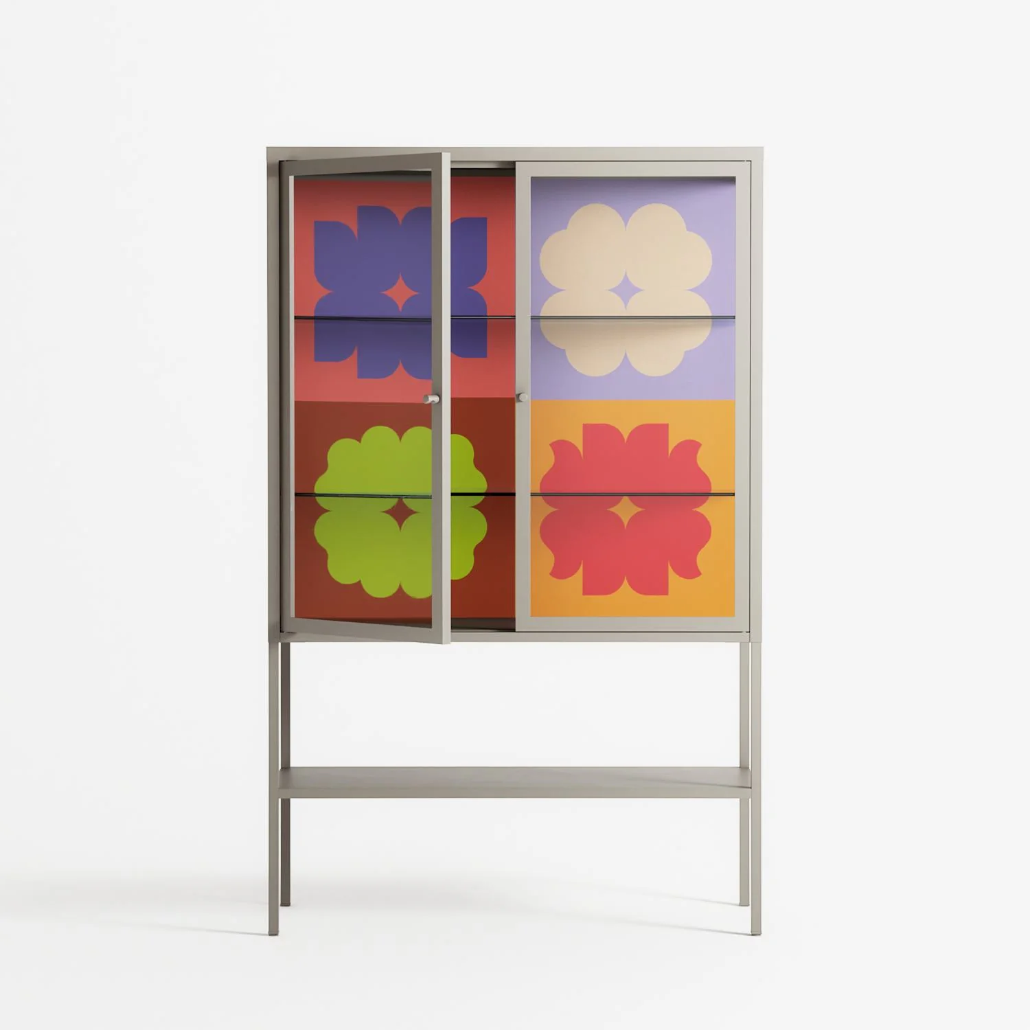 Flowers All - Loft Cabinet - Linus Lohoff - Pebble - Clear glass - Image 2