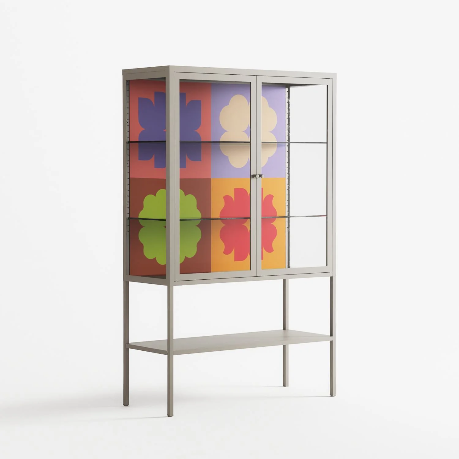 Flowers All - Loft Cabinet - Linus Lohoff - Pebble - Clear glass - Image 4
