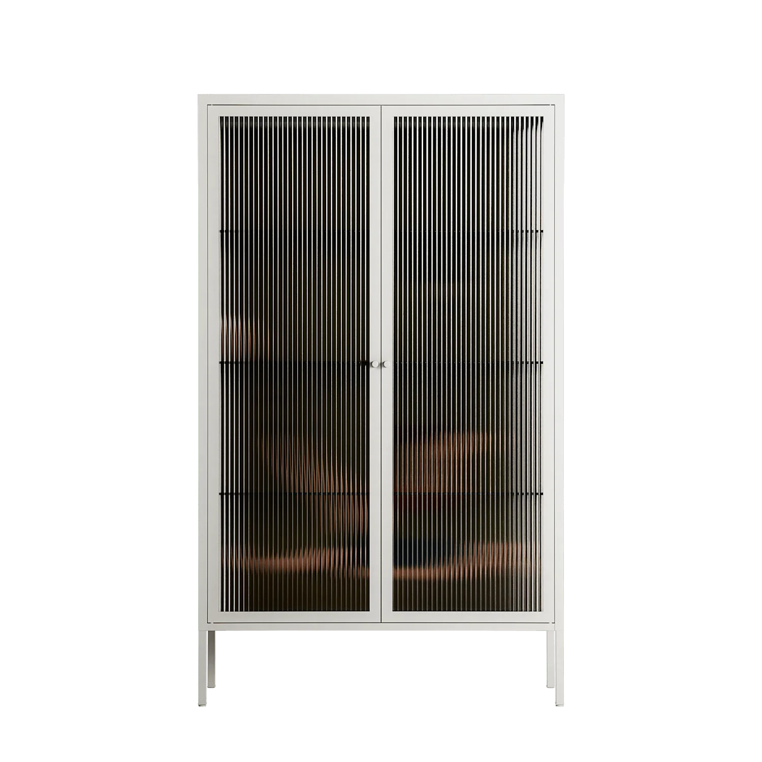 Friday Night Rituals - Cabinet - Kristin Eriksson - Chalk - Reeded glass