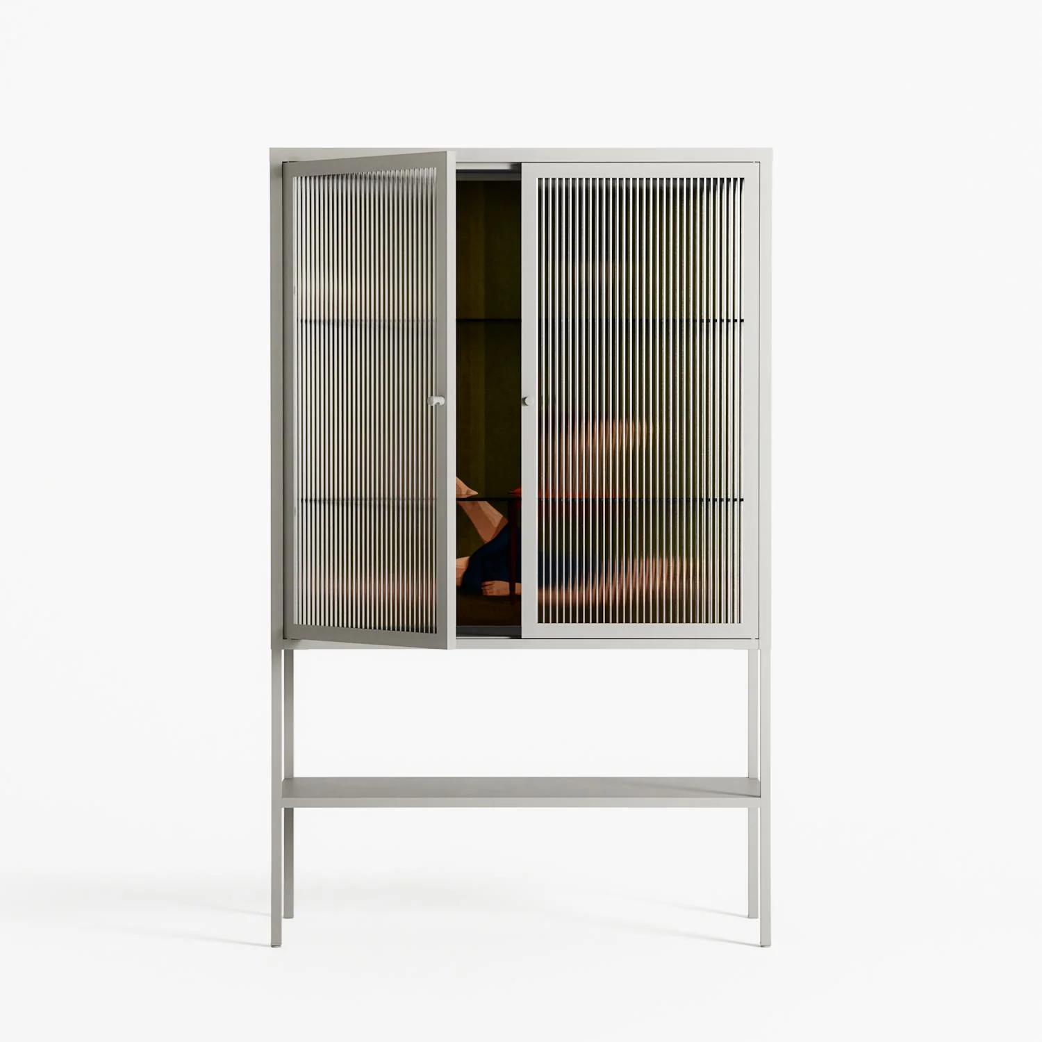 Friday Night Rituals - Loft Cabinet - Kristin Eriksson - Chalk - Reeded glass - Image 2