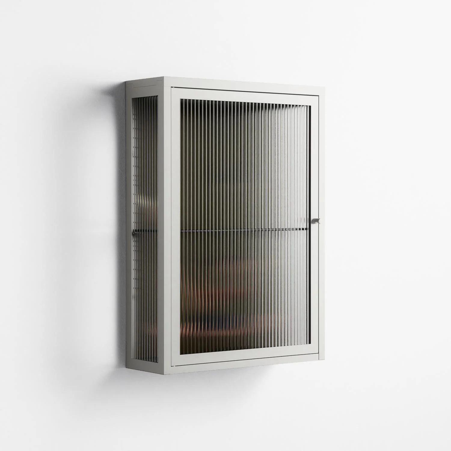 Friday Night Rituals - Wall Cabinet - Kristin Eriksson - Chalk - Reeded glass - Image 4