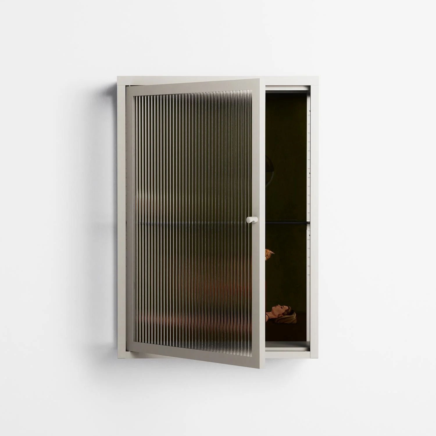Friday Night Rituals - Wall Cabinet - Kristin Eriksson - Pebble - Reeded glass - Image 2