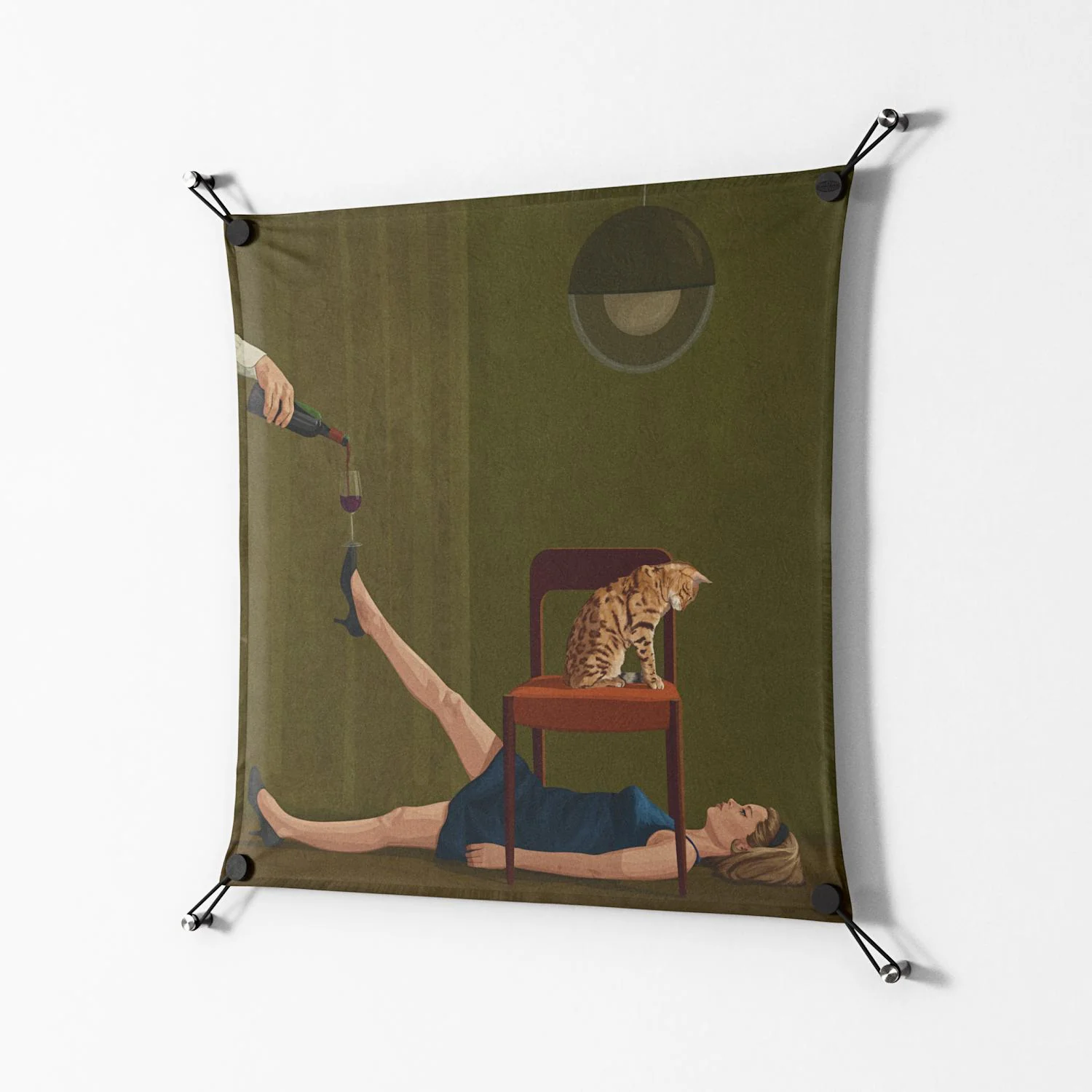 Friday Night Rituals - Work On Wall - Kristin Eriksson - Black - 70 x 70 cm - Image 2