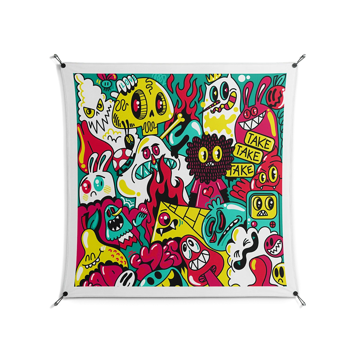 Fridays I'm In Love - Work On Wall - Craig Watkins - Black - 140 x 140 cm