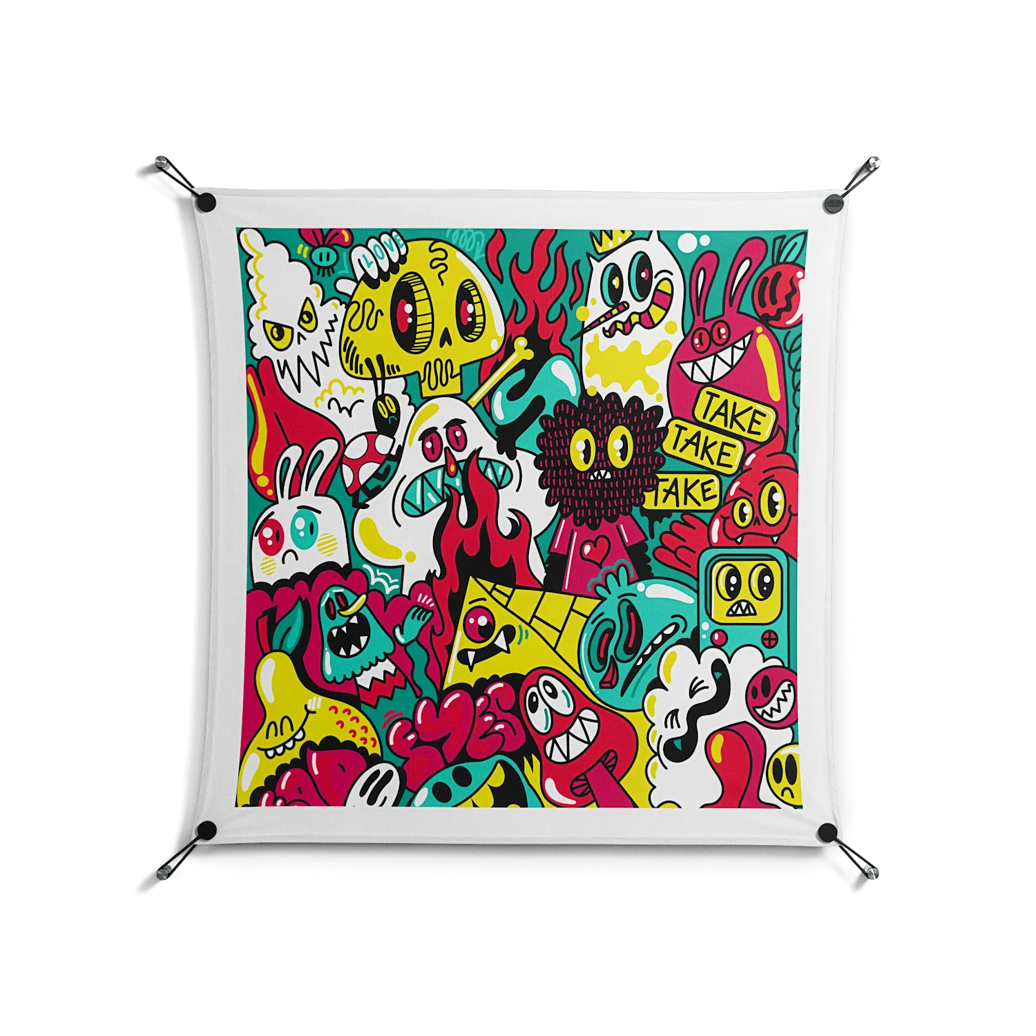 Fridays I'm In Love - Work On Wall - Craig Watkins - Black - 90 x 90 cm